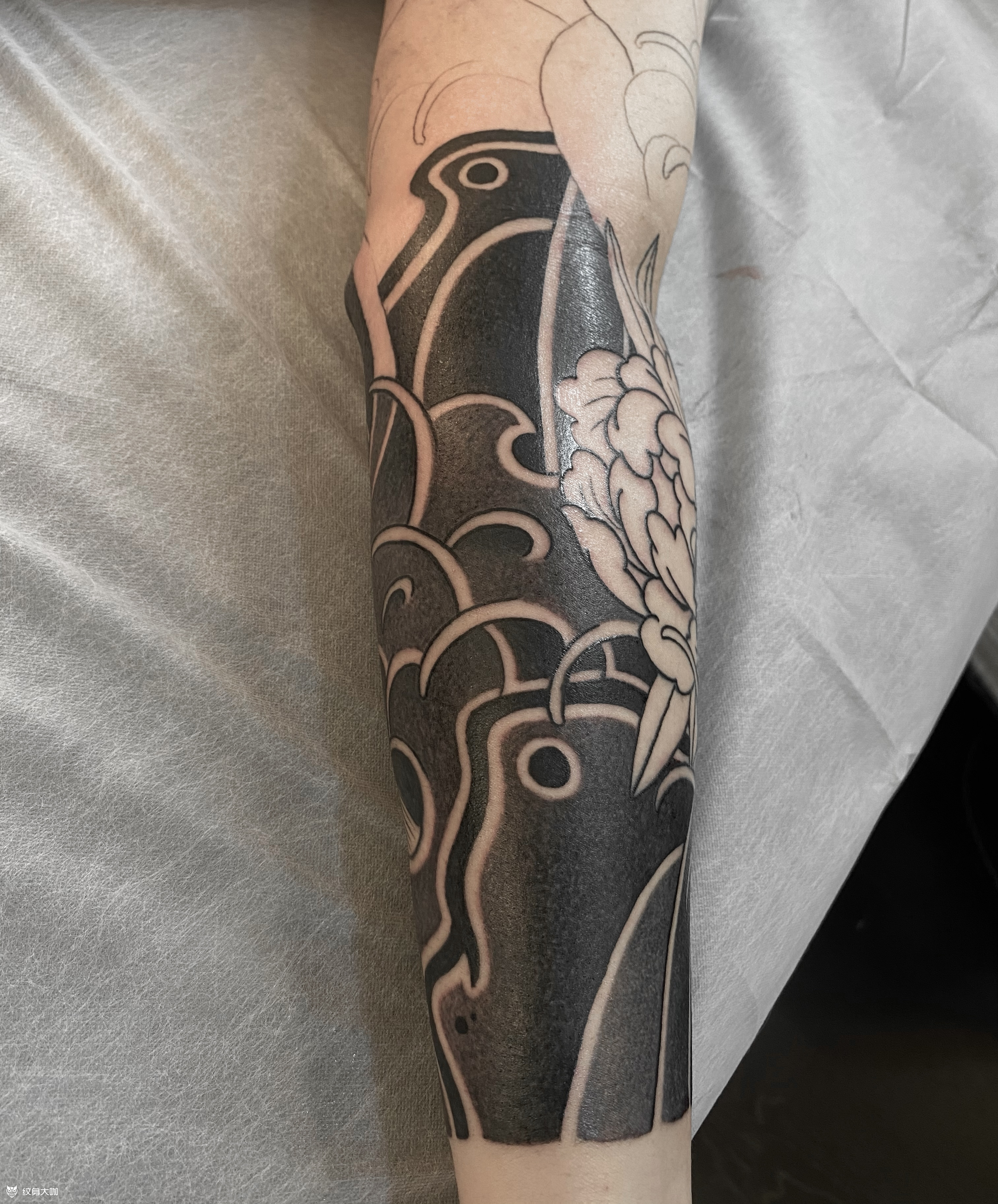 老传统包小臂_纹身图案手稿图片_何懿桓的纹身作品集