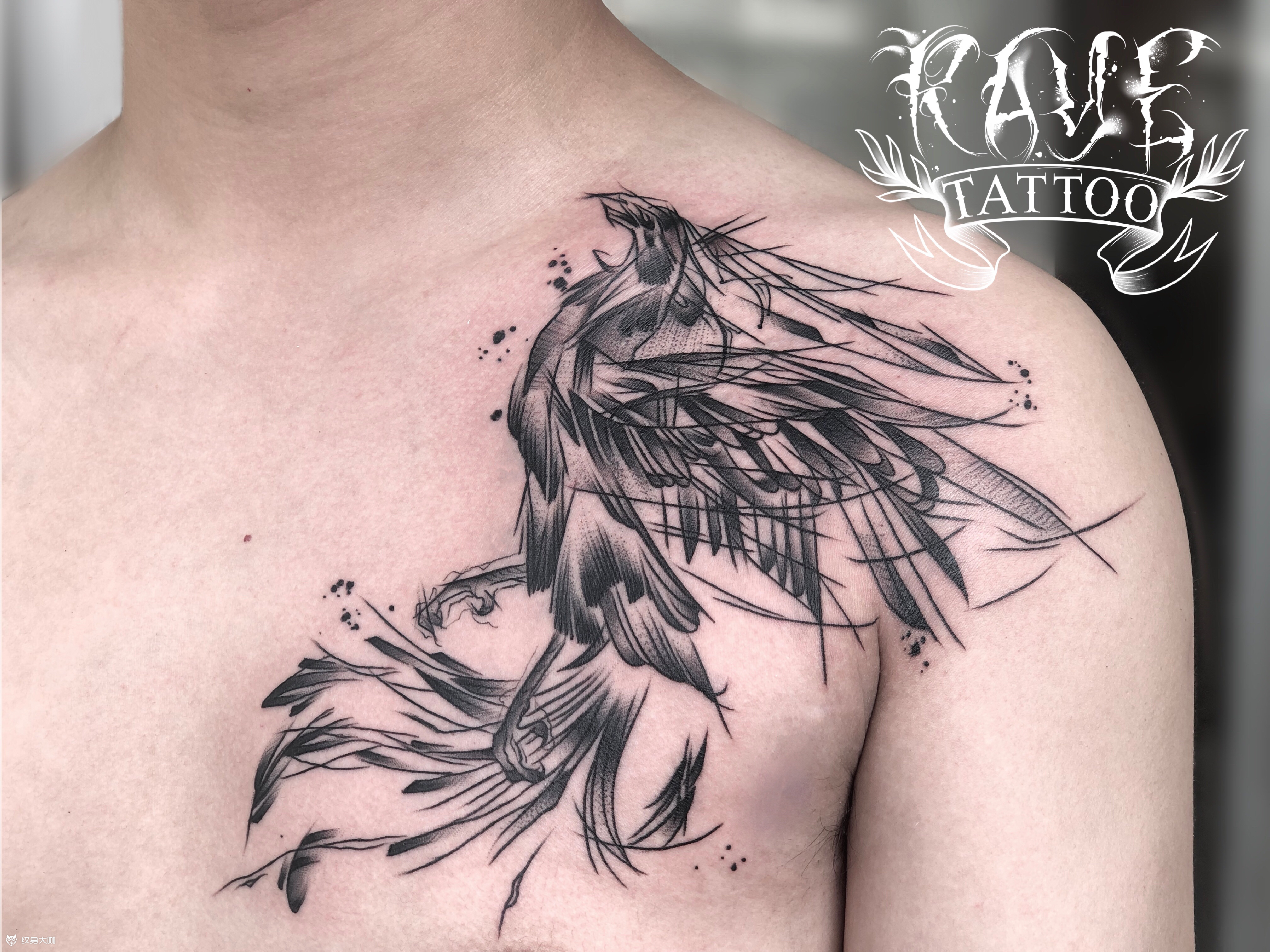 凤凰_纹身图案手稿图片_raye 瑞哥的纹身作品集