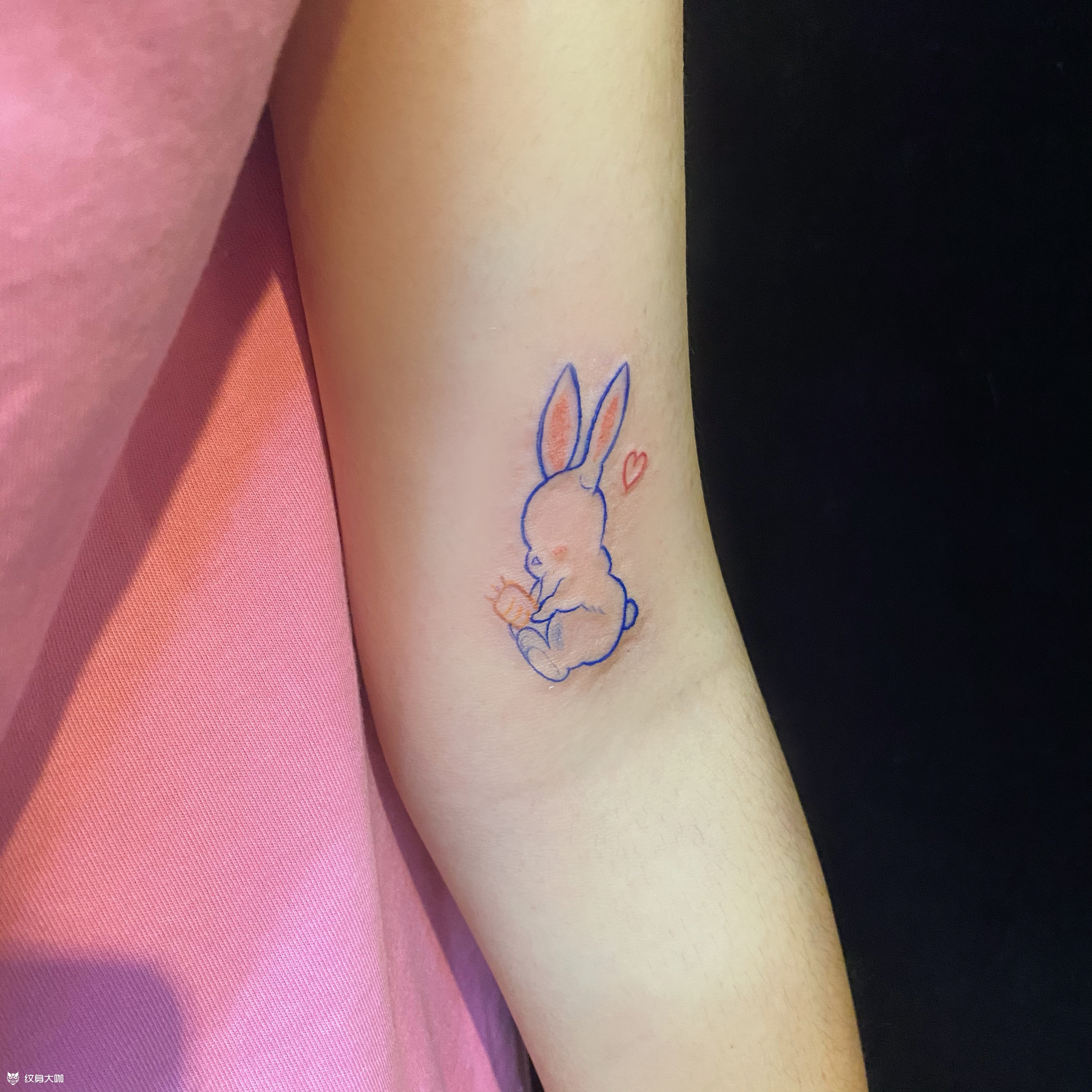 小兔子_纹身图案手稿图片_nicole的纹身作品集