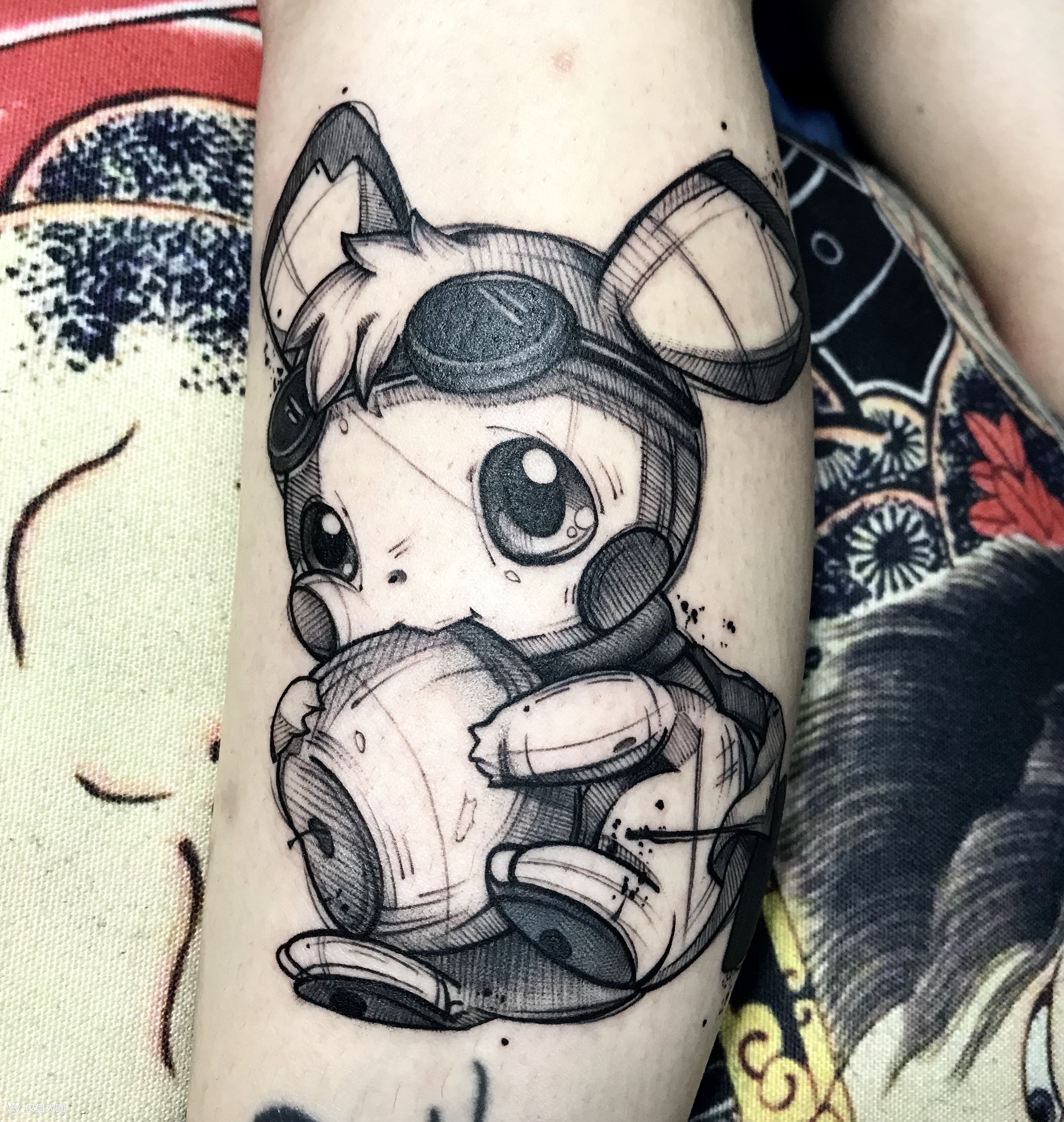 皮卡丘_纹身图案手稿图片_钟政的纹身作品集