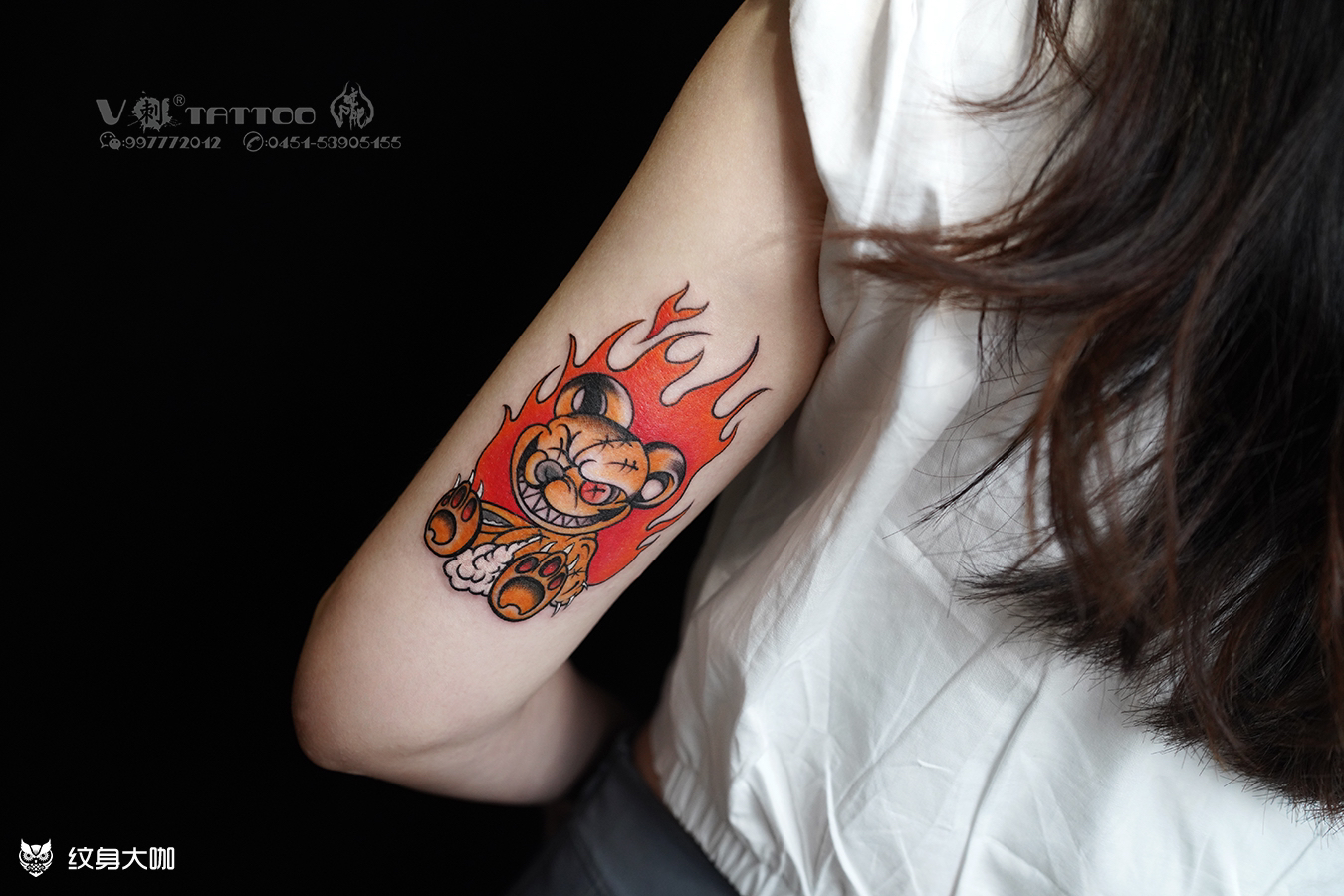 school 暴力熊_纹身图案手稿图片_v刺—肥尸的纹身作品集