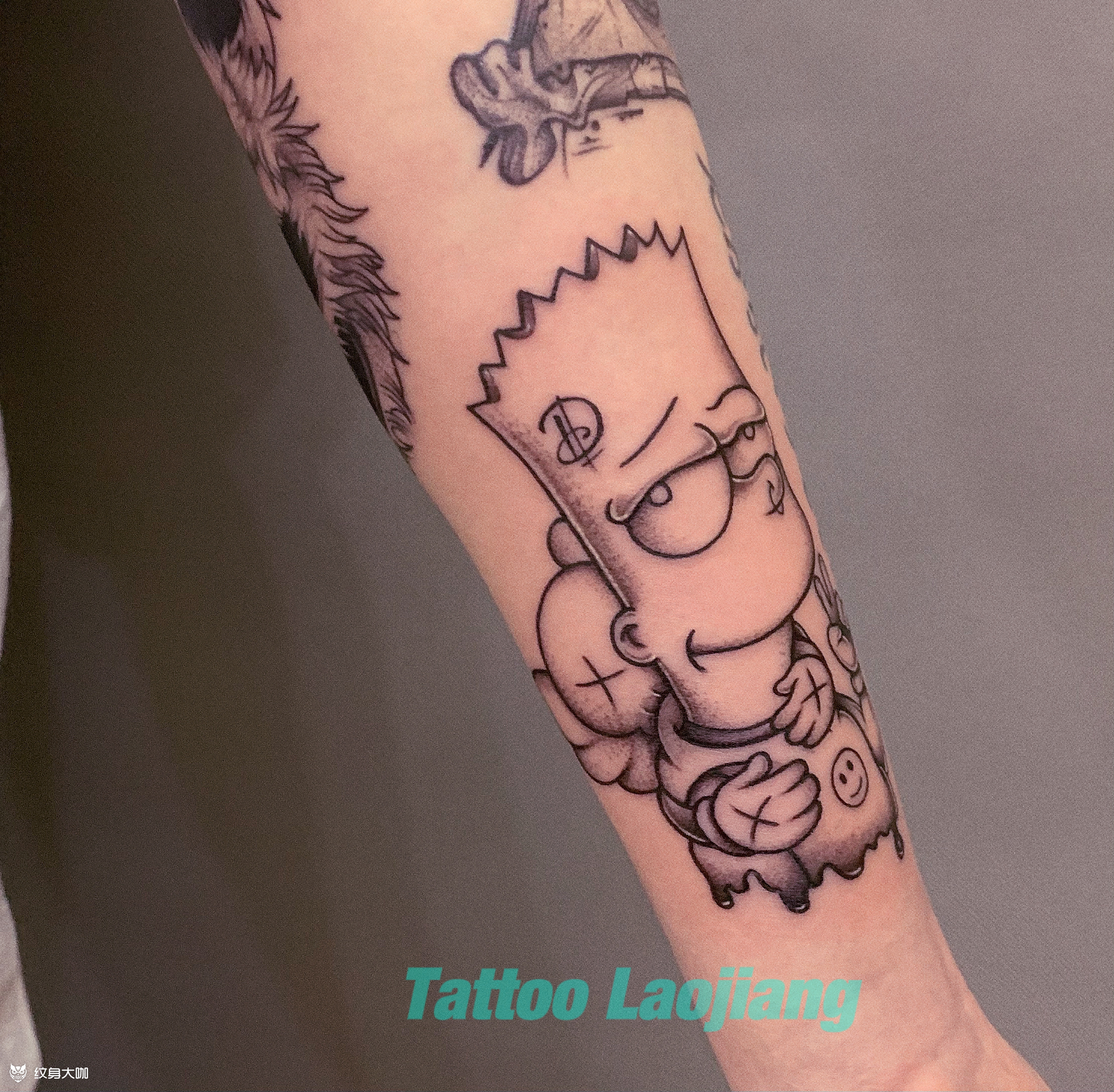 辛普森_纹身图案手稿图片_老蒋的纹身作品集