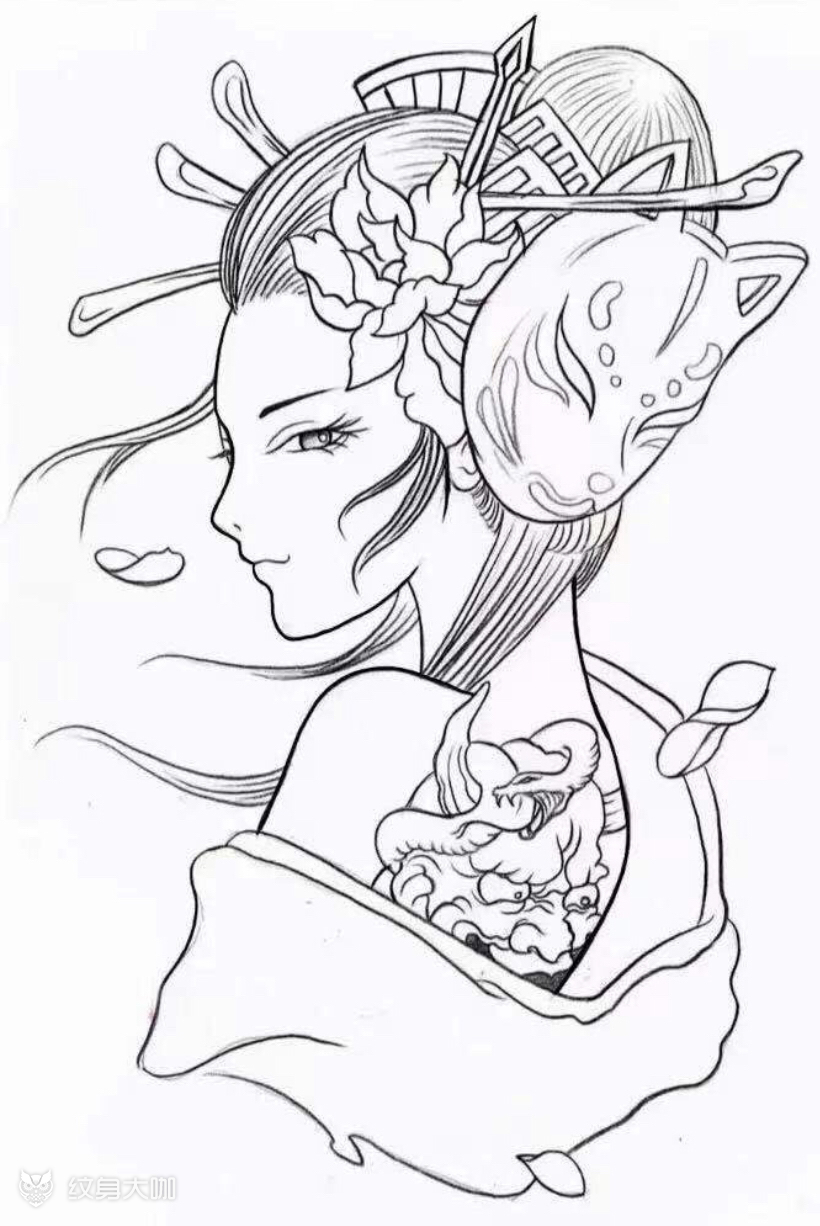 艺妓来自大咖的客户,他身带一_纹身吧社区 - 纹身大咖