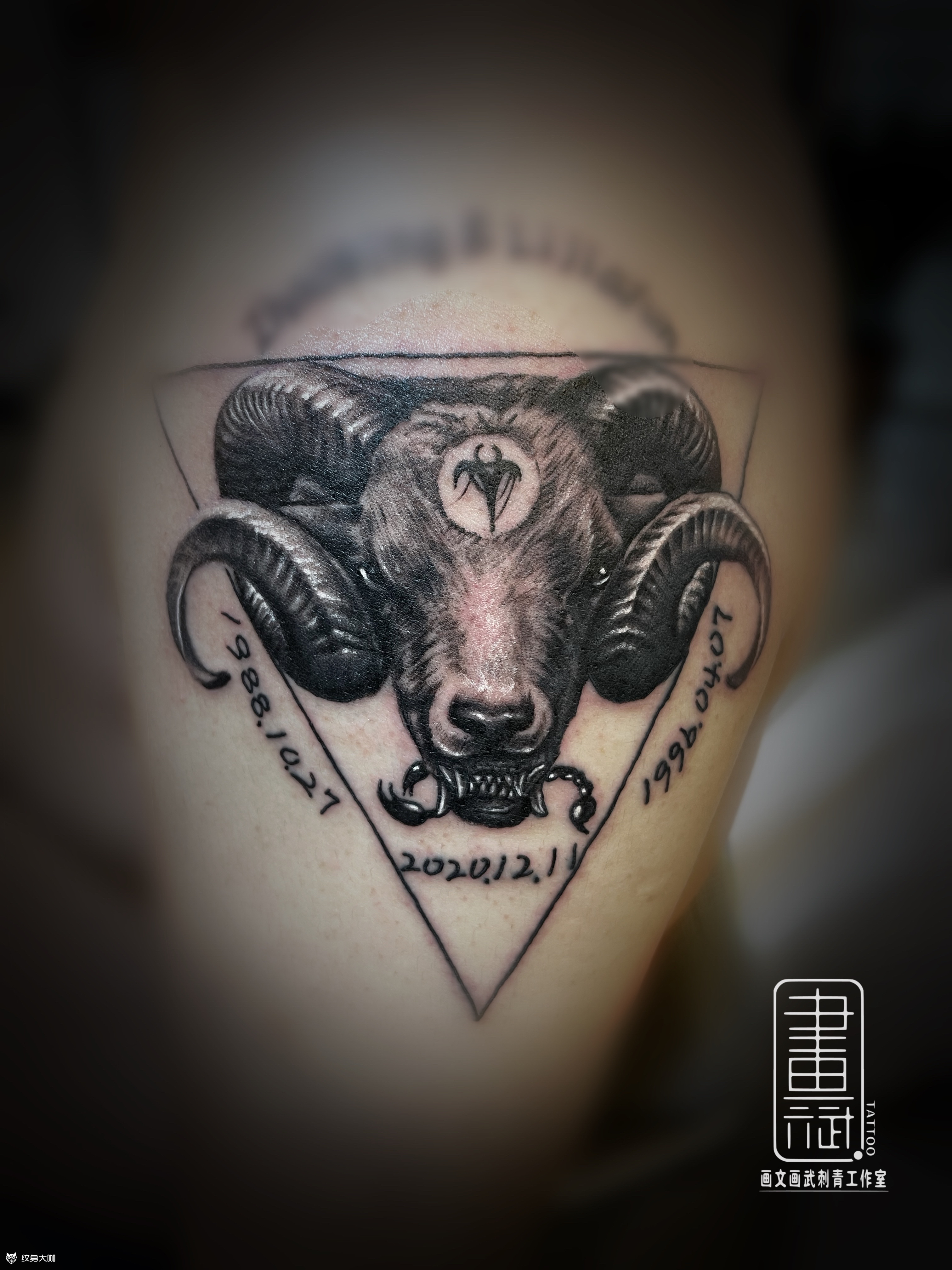 白羊座《白羊座》耗时3小时,_纹身吧社区 - 纹身大咖