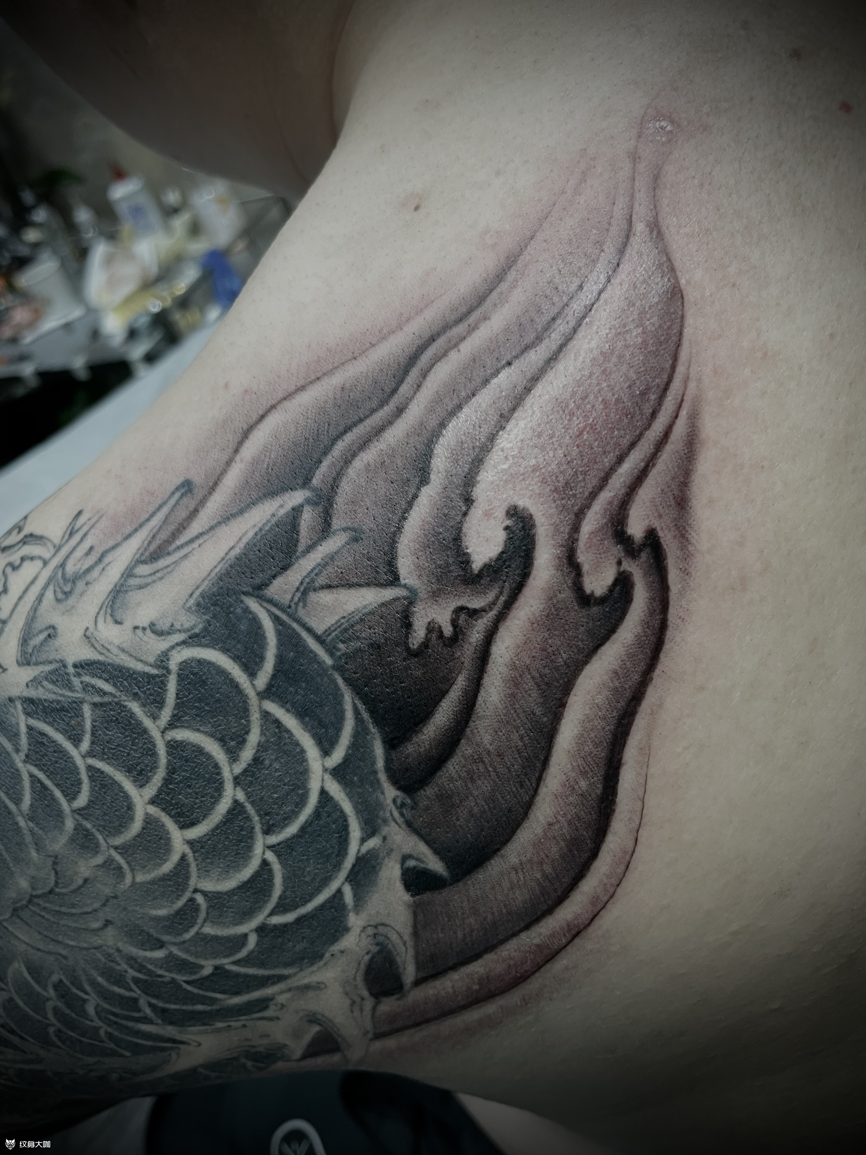 云雾添加7815_纹身图案手稿图片_谛吾的纹身作品集
