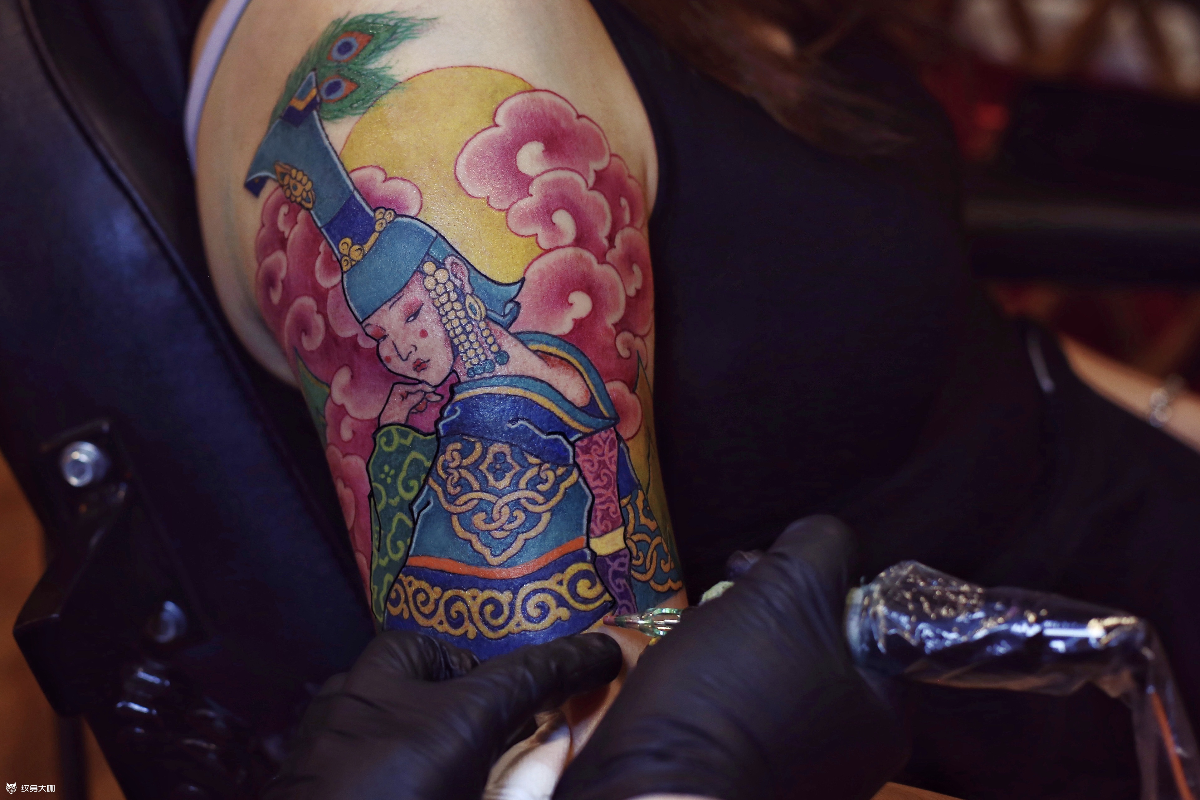 蒙古元代女性_纹身图案手稿图片_伊德尔的纹身作品集