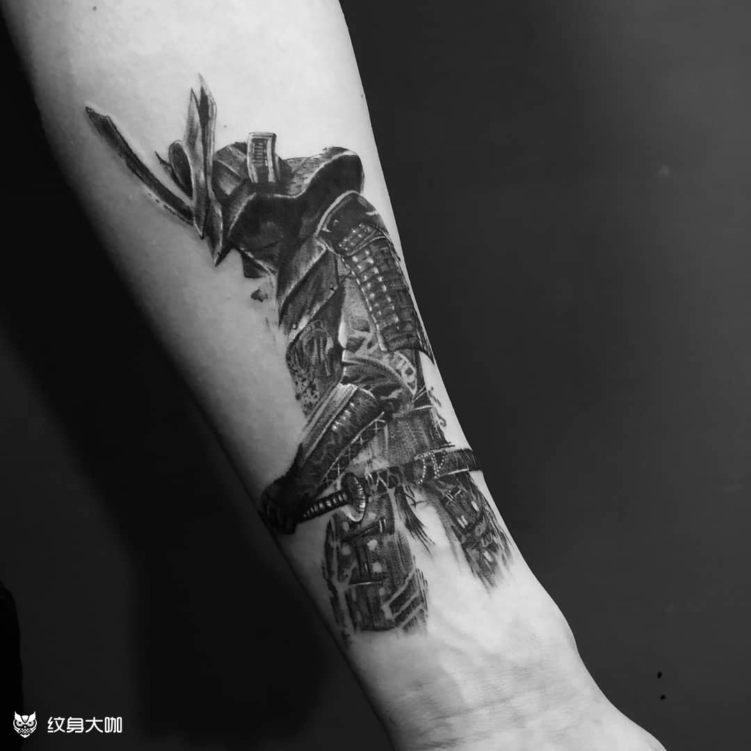 武士_纹身图案手稿图片_怪杰 的纹身作品集