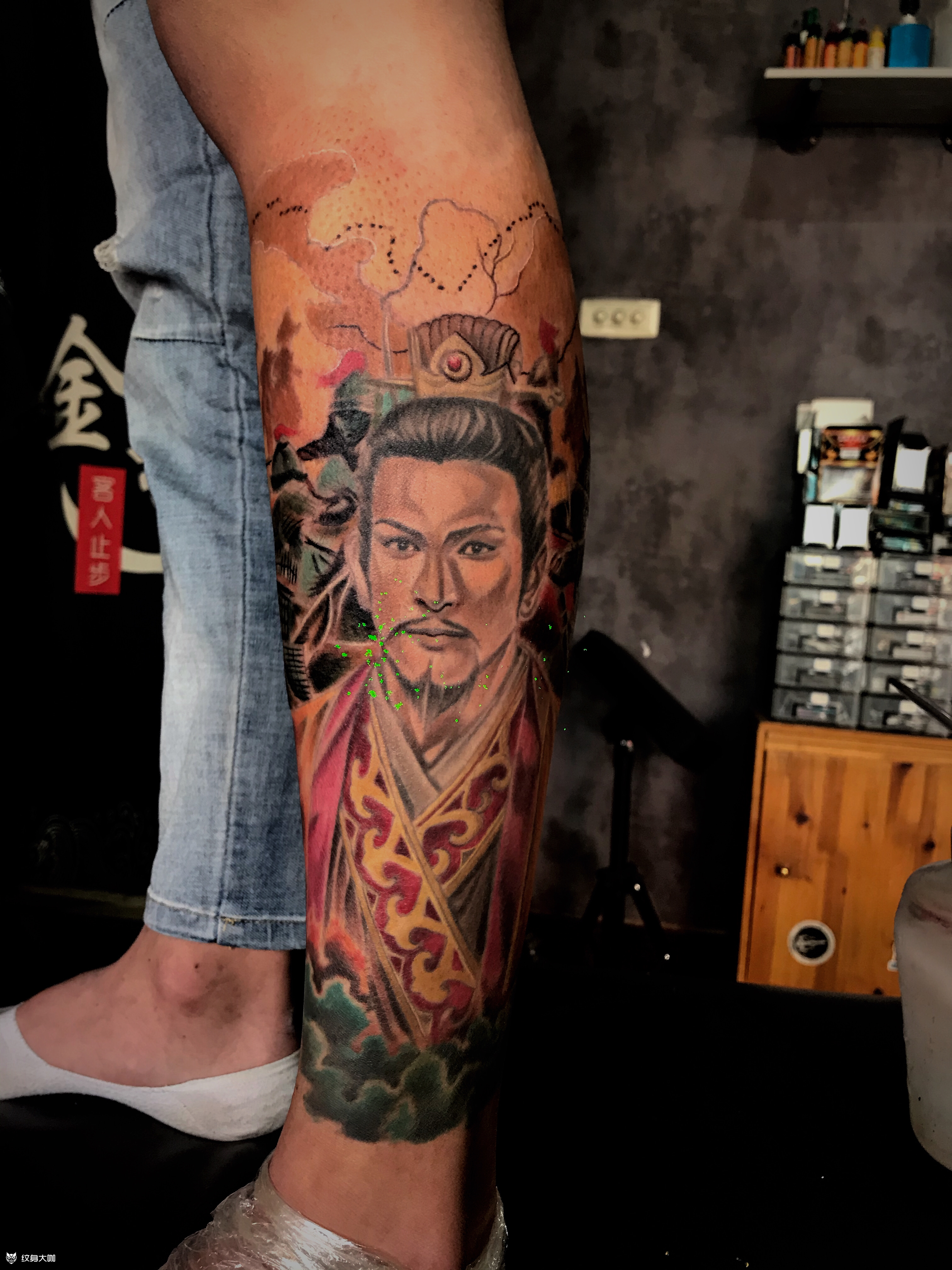 刘备_纹身图案手稿图片_孙志涵的纹身作品集