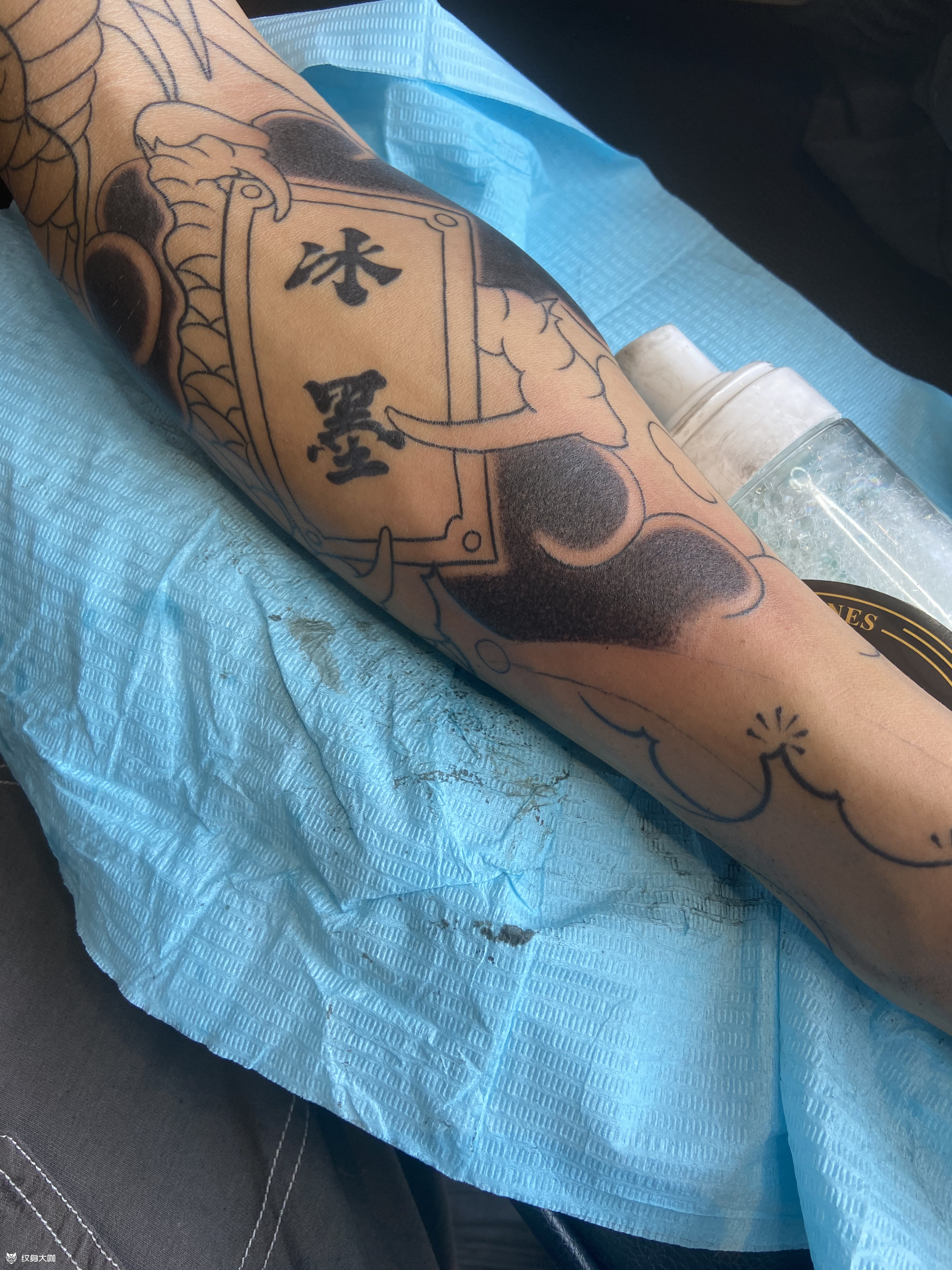 老传统龙臂_纹身图案手稿图片_by阿志的纹身作品集