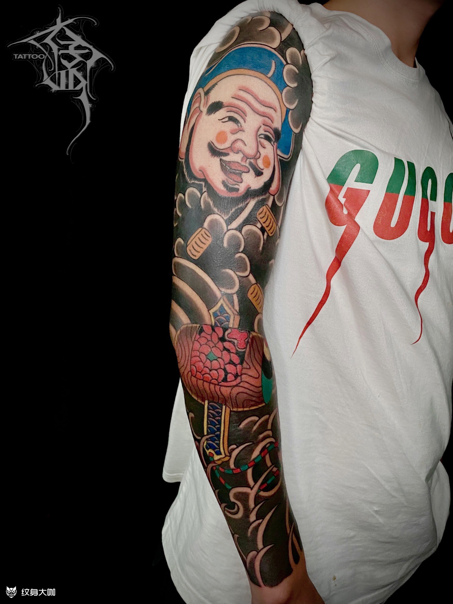 传统花臂_纹身图案手稿图片_大孟的纹身作品集