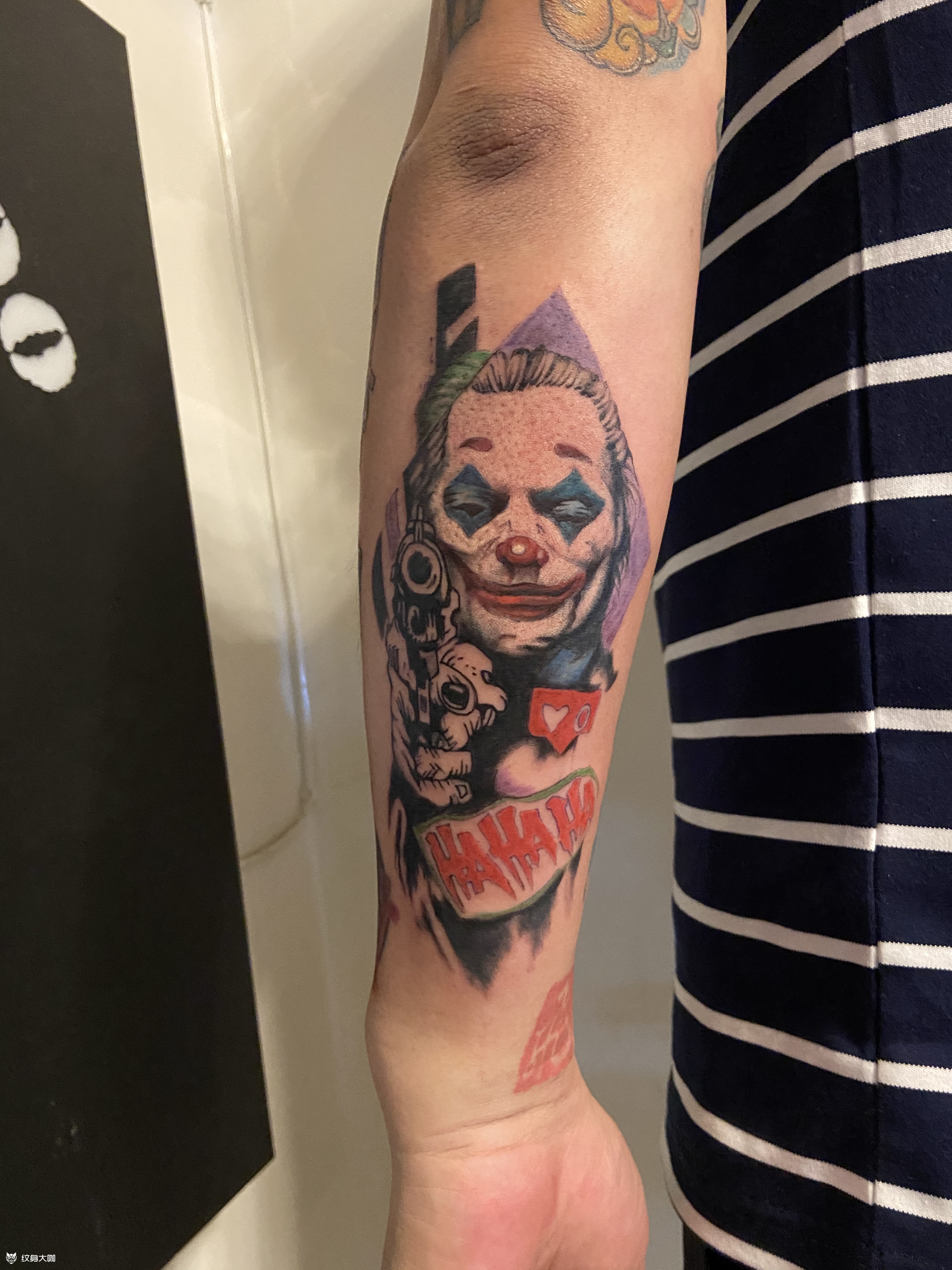 小丑_纹身图案手稿图片_煜博的纹身作品集