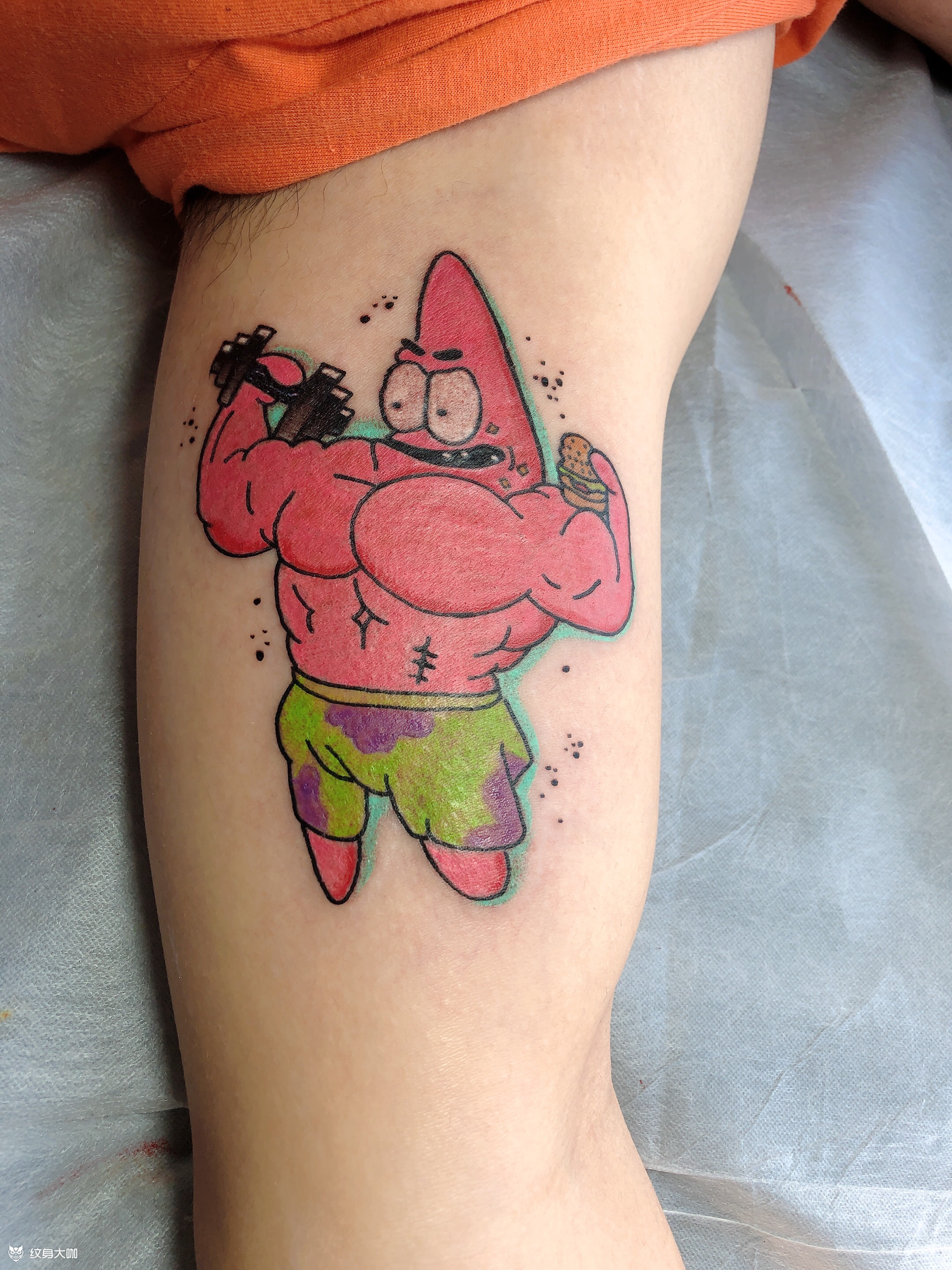 派大星_纹身图案手稿图片_大春的纹身作品集