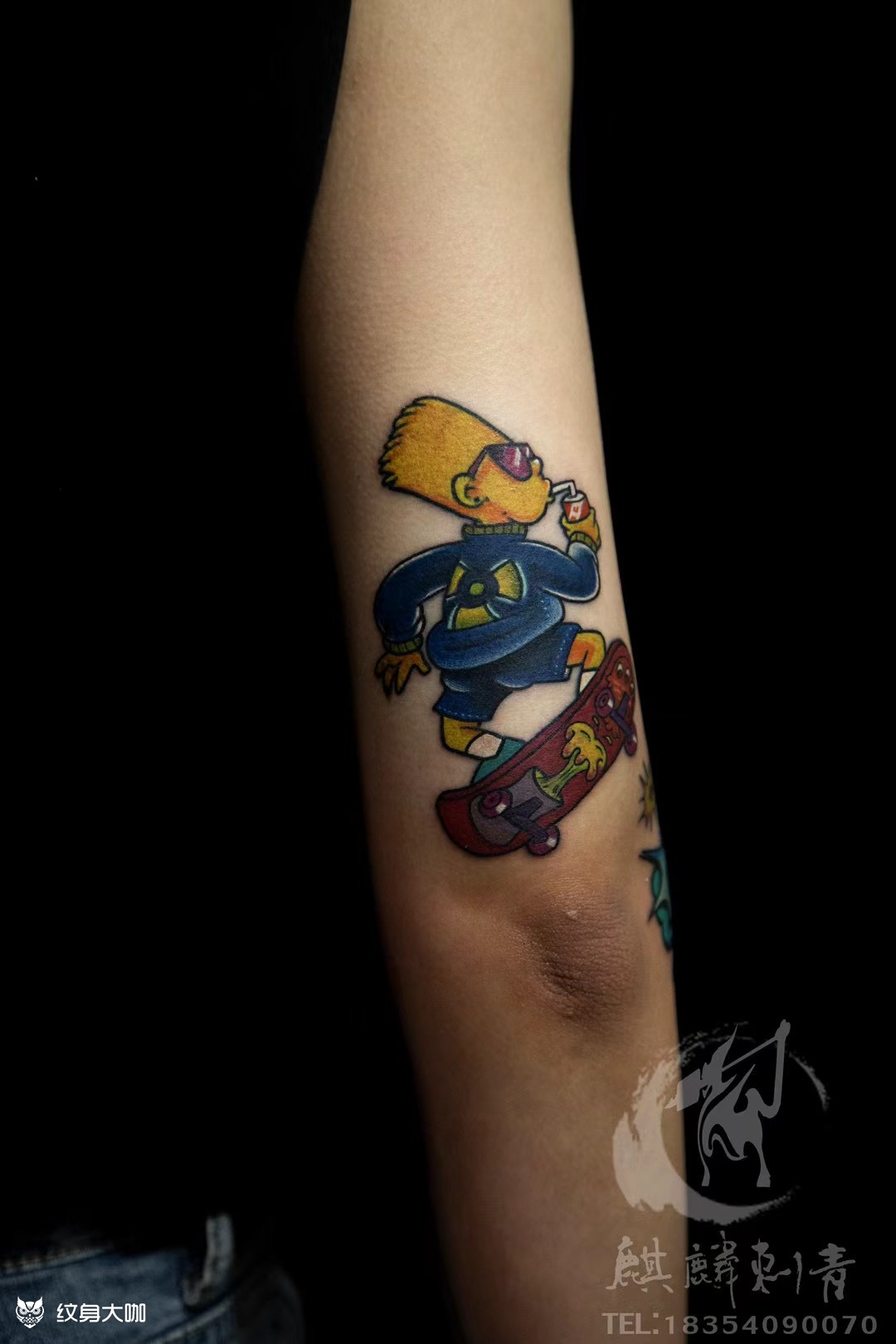 辛普森_纹身图案手稿图片_于祥林的纹身作品集