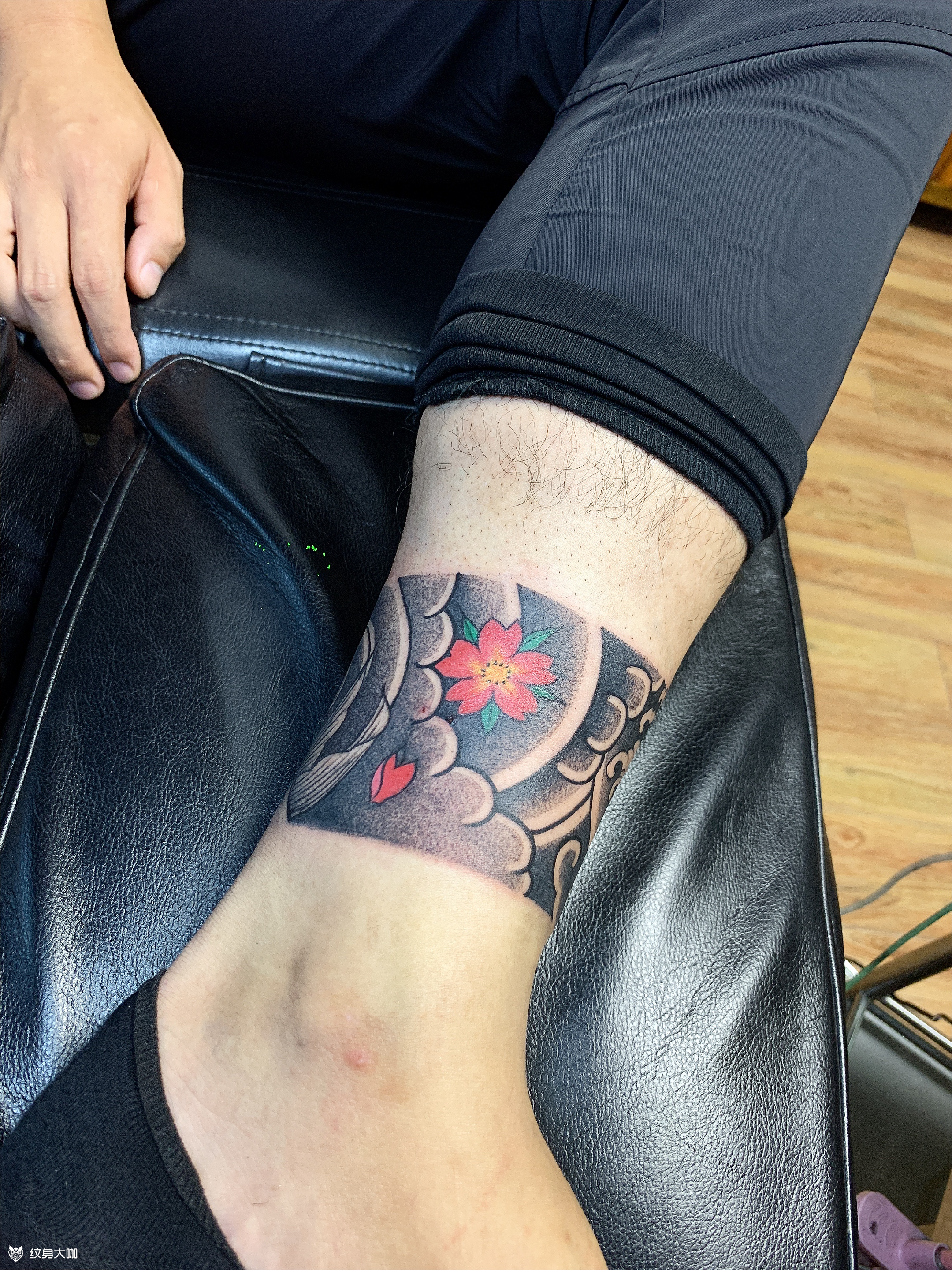 腿环_纹身图案手稿图片_艾加纹身的纹身作品集