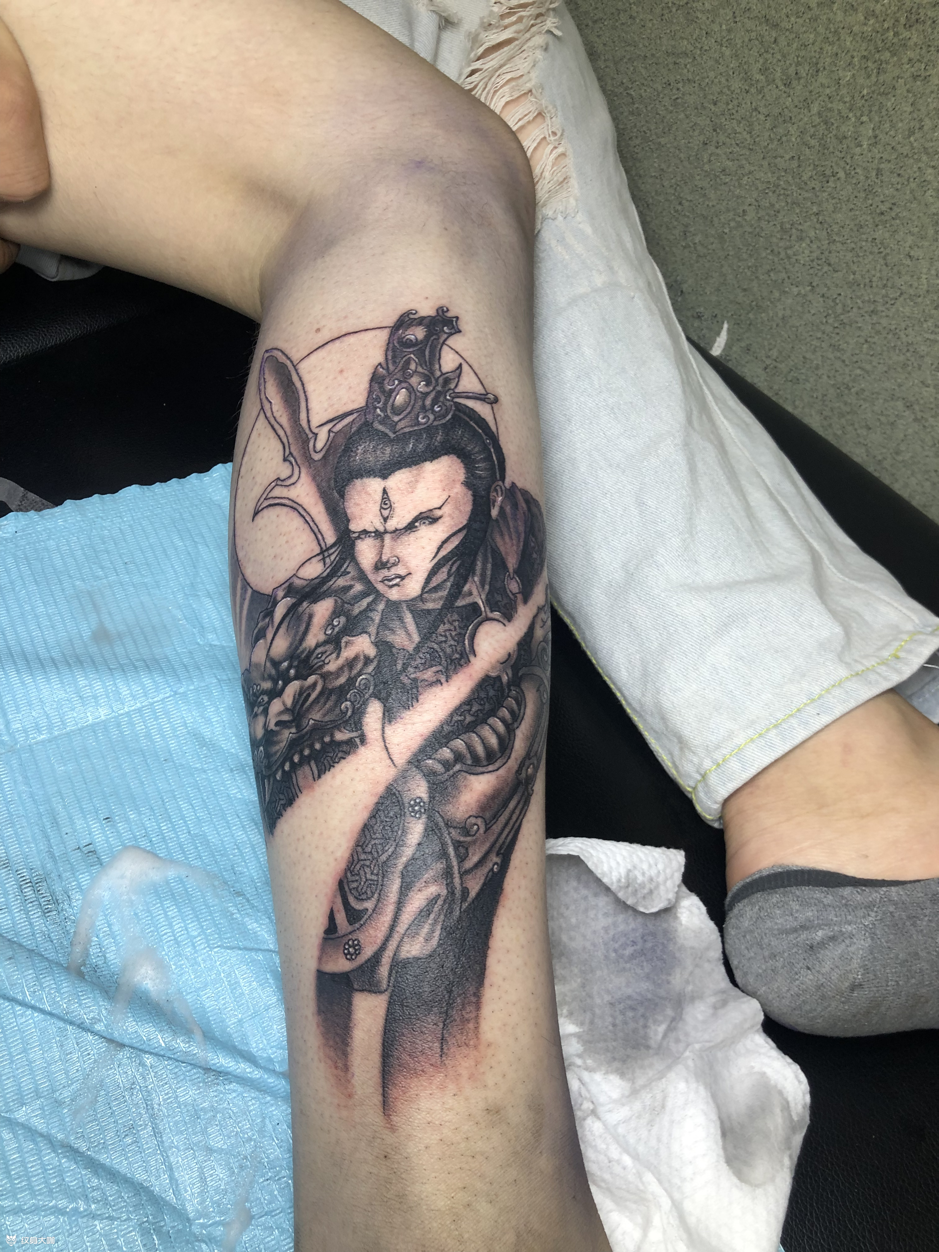 杨戬_纹身图案手稿图片_雕令的纹身作品集