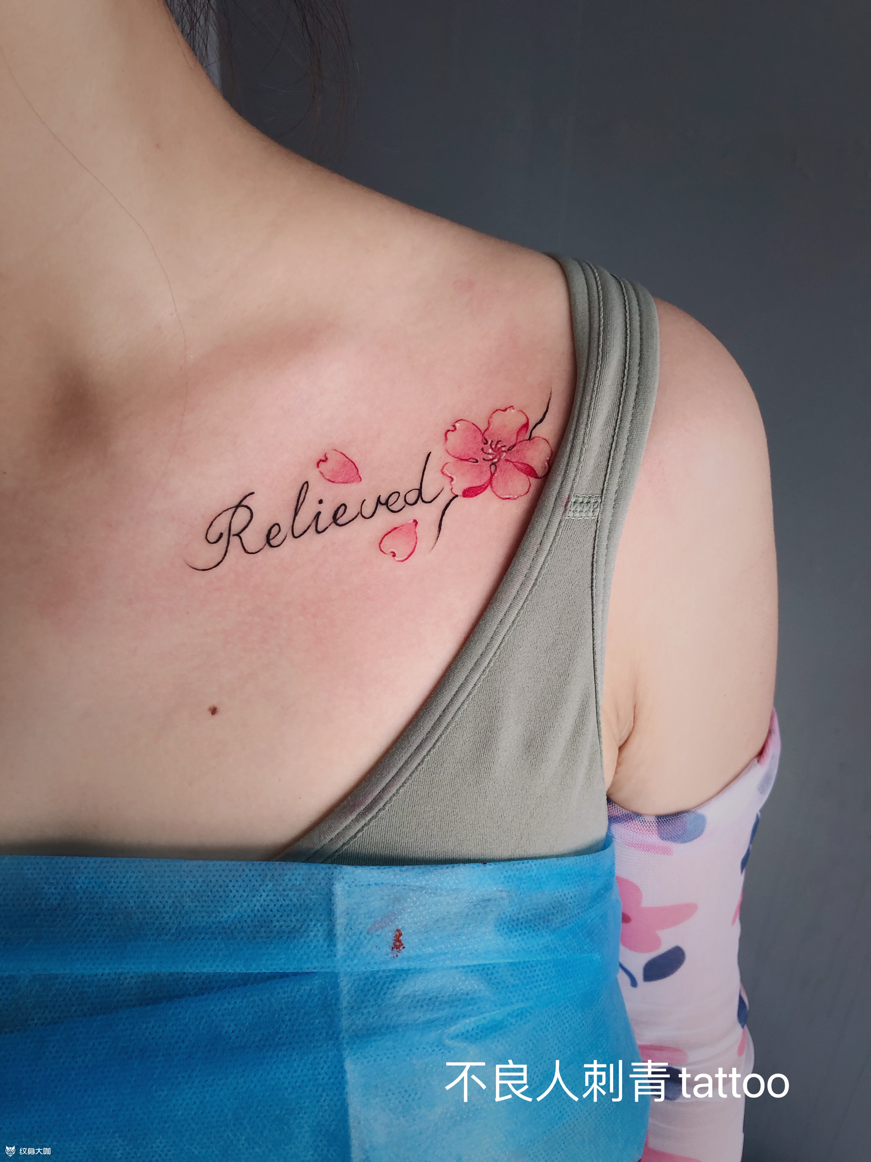 锁骨_纹身图案手稿图片_ll的纹身作品集