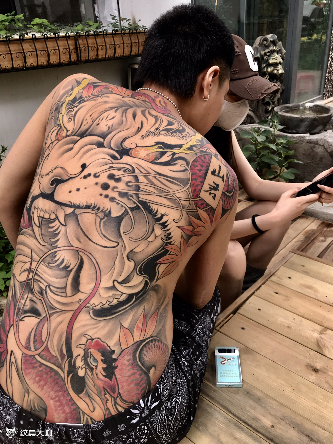 满背虎_纹身图案手稿图片_鞍山纹身圣刺青林子的纹身作品集