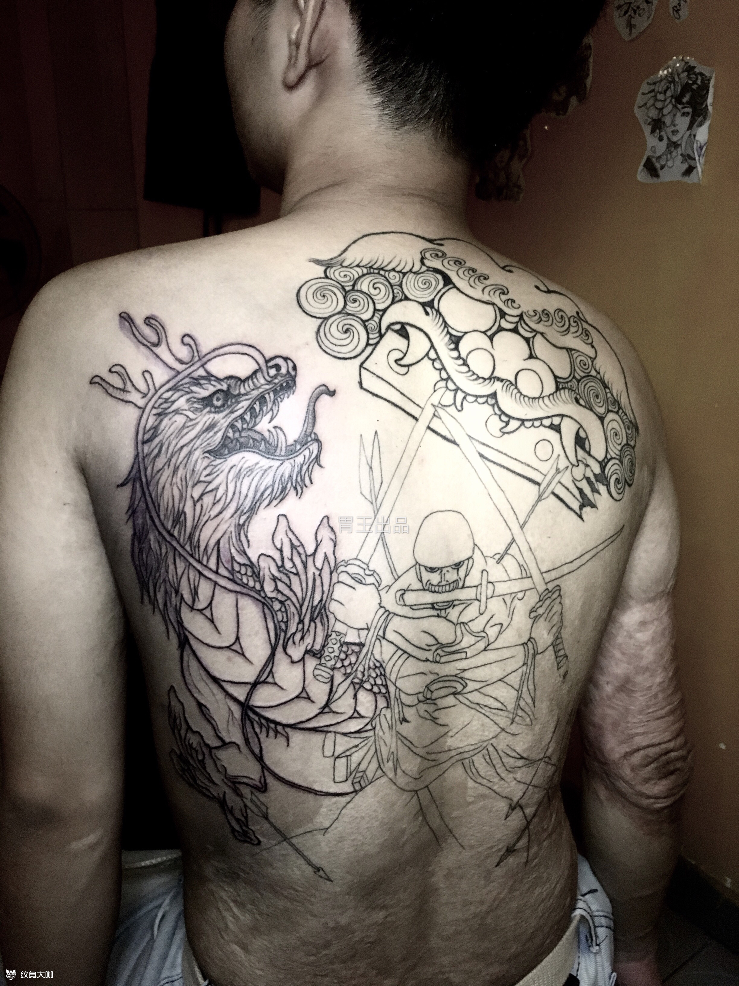 索隆(未完成)_纹身图案手稿图片_happy的纹身作品集