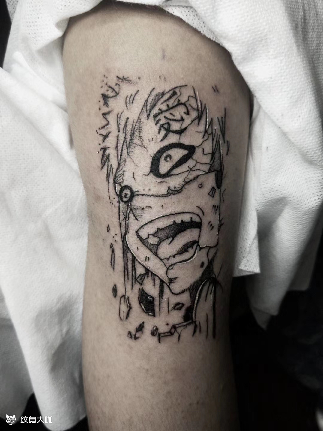 我爱罗_纹身图案手稿图片_女明星罢了的纹身作品集