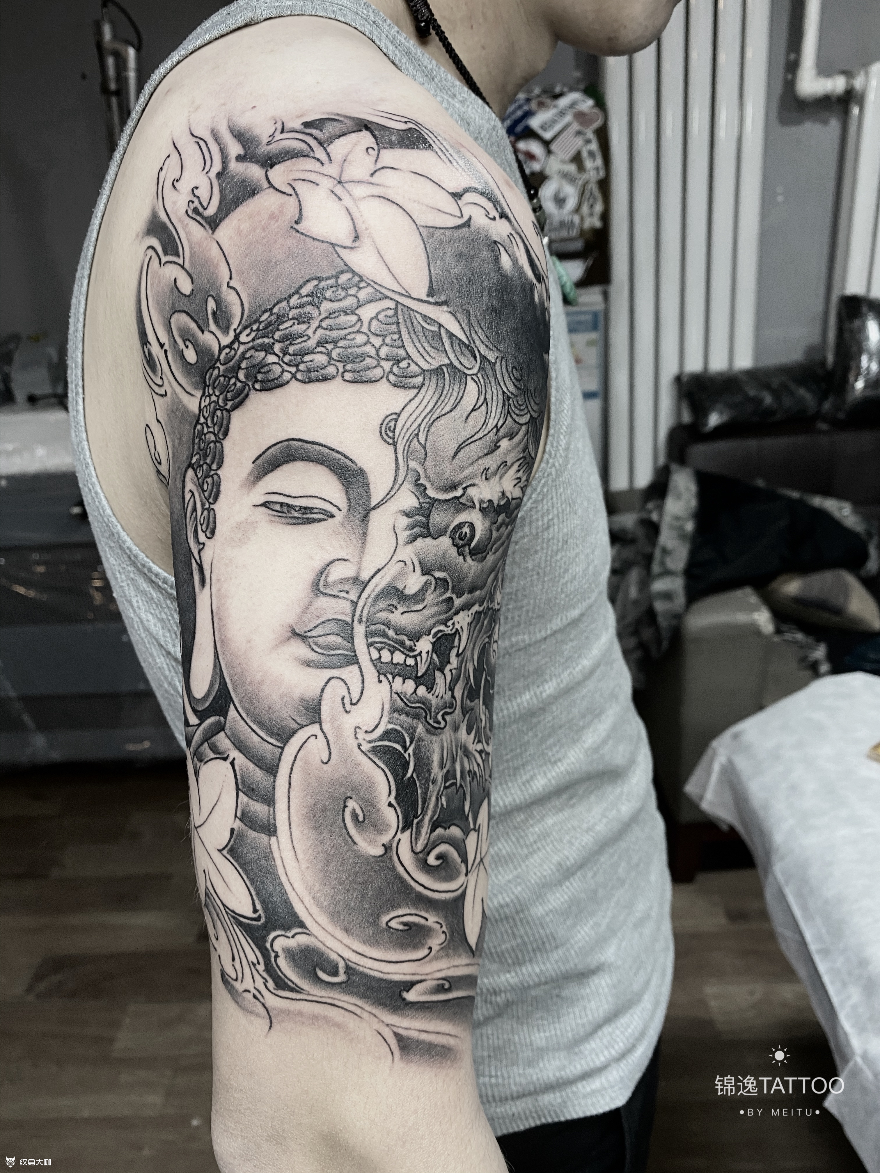 一念之间_纹身图案手稿图片_锦逸·文化的纹身作品集