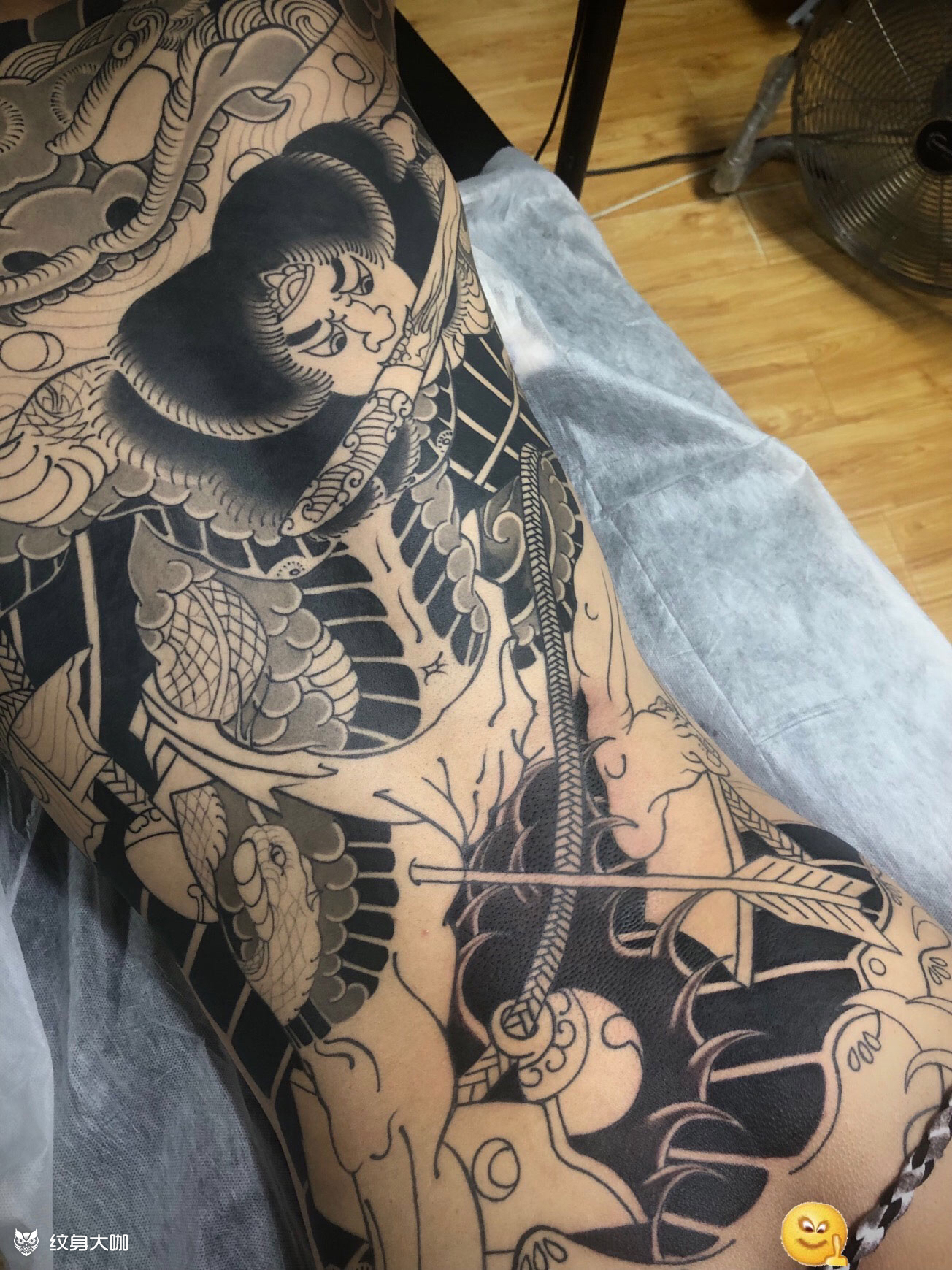 张顺破水门_纹身图案手稿图片_im 雪健的纹身作品集