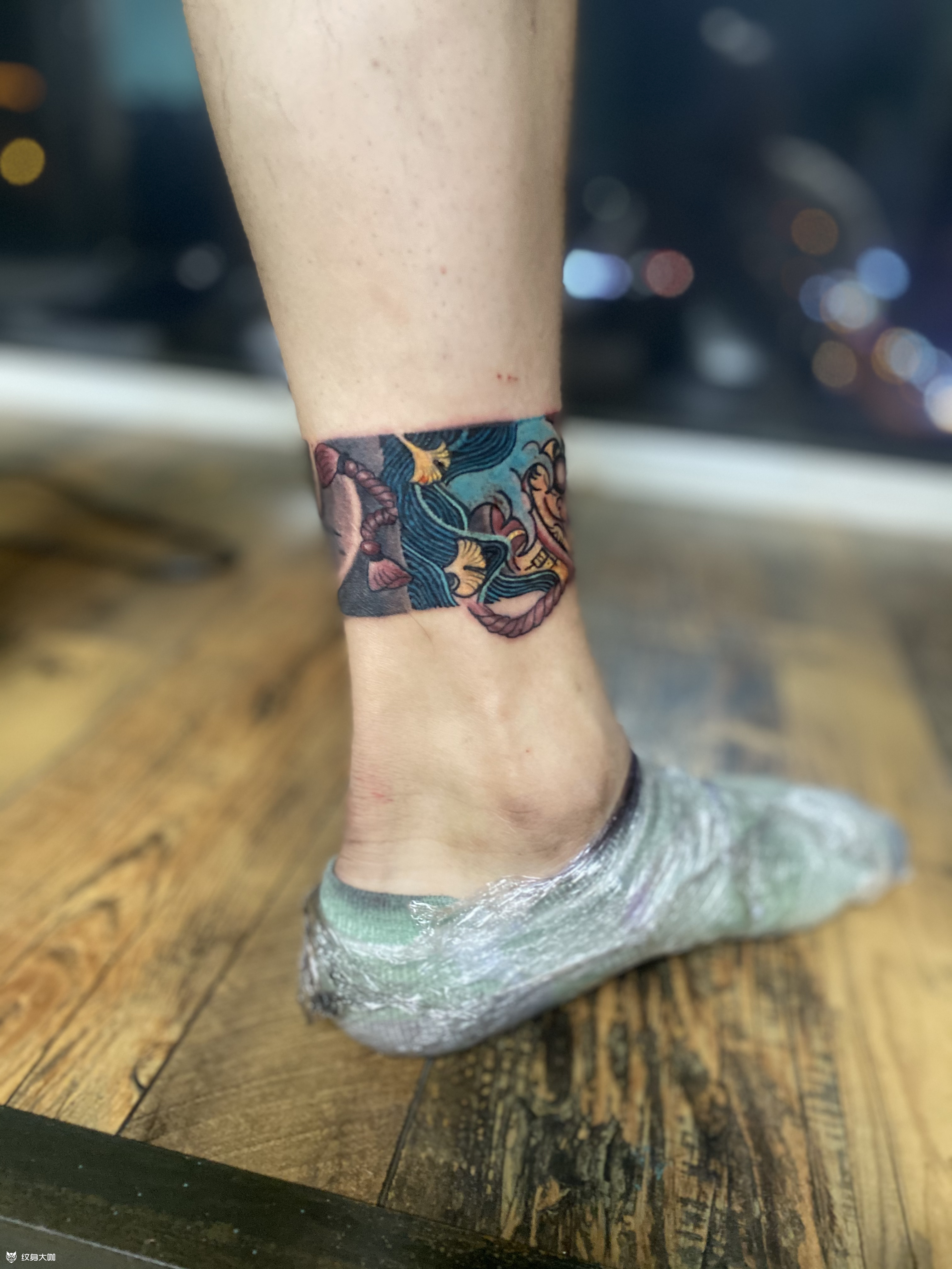 腿环_纹身图案手稿图片_帝易总师父的纹身作品集