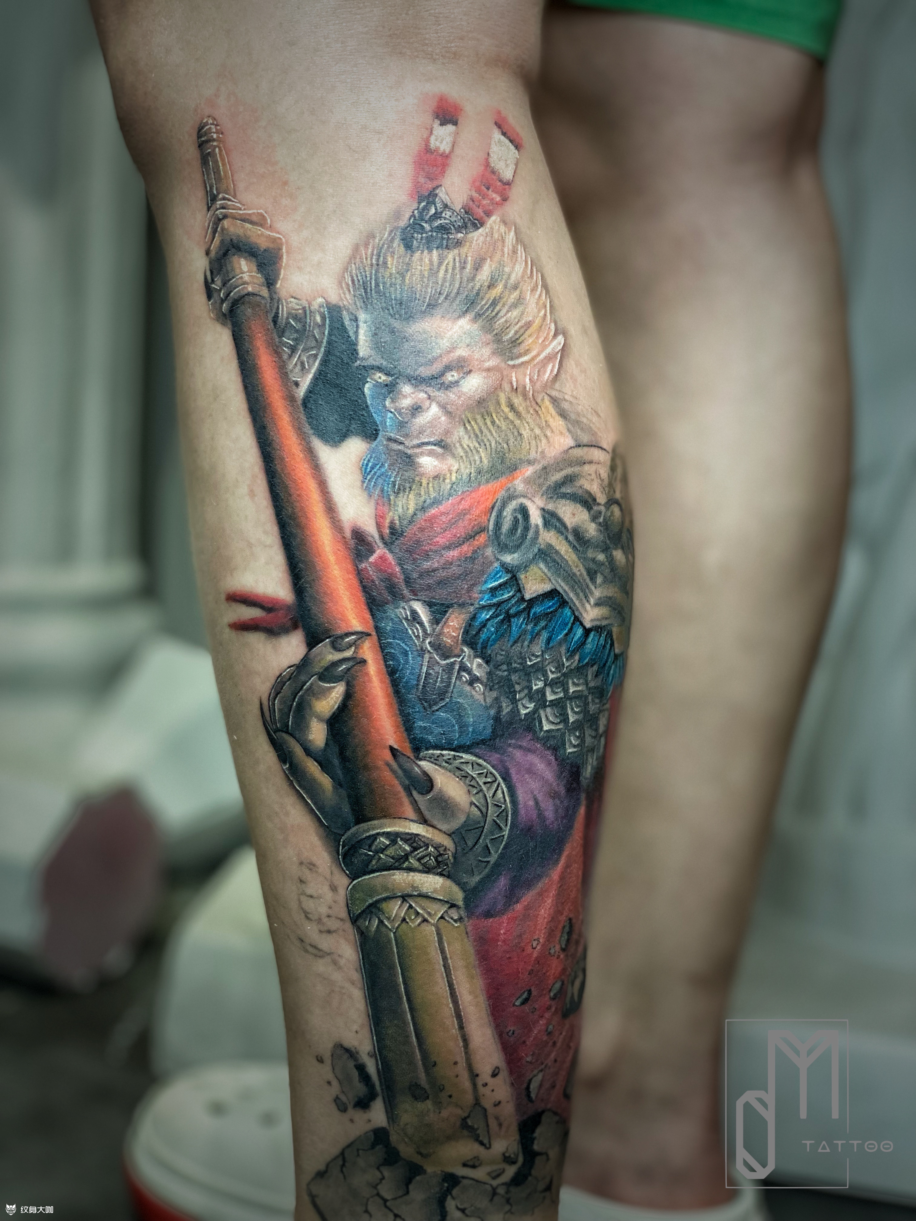 孙悟空_纹身图案手稿图片_晓默的纹身作品集