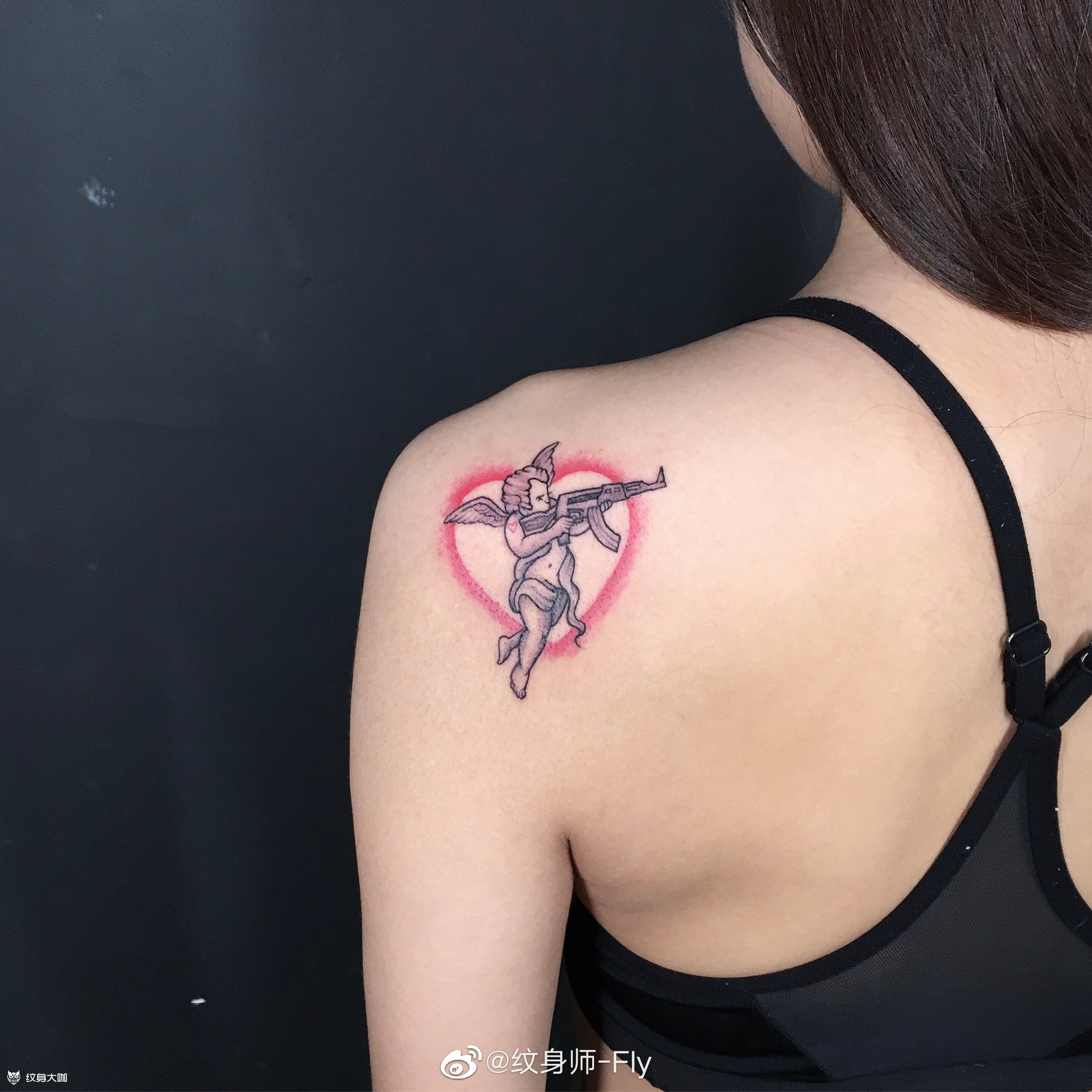 ak天使_纹身图案手稿图片_fly的纹身作品集