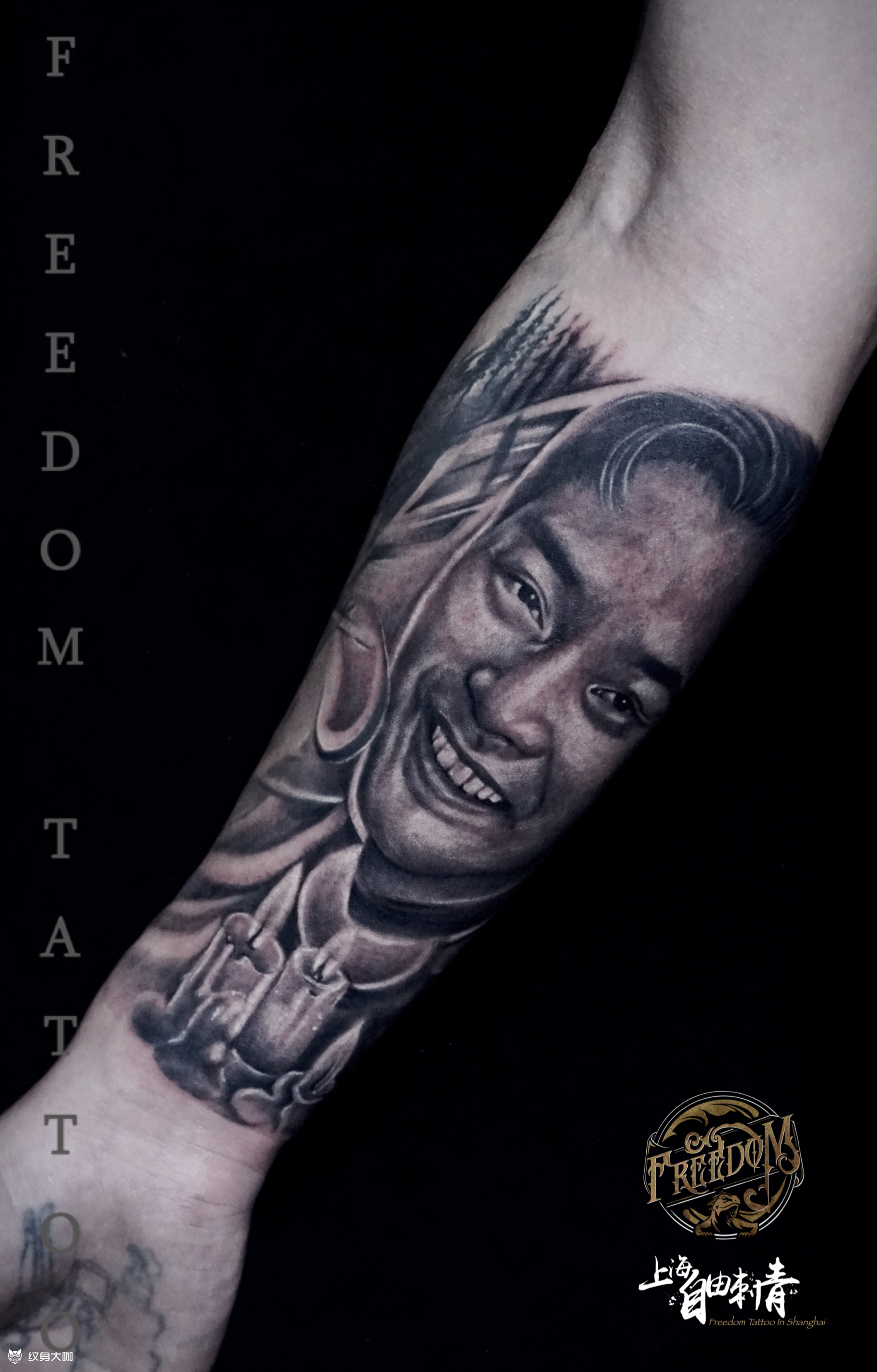 张国荣_纹身图案手稿图片_自由的纹身作品集