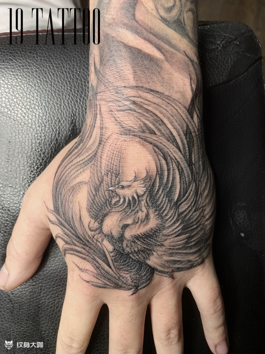 凤凰手背_纹身图案手稿图片_2pac的纹身作品集