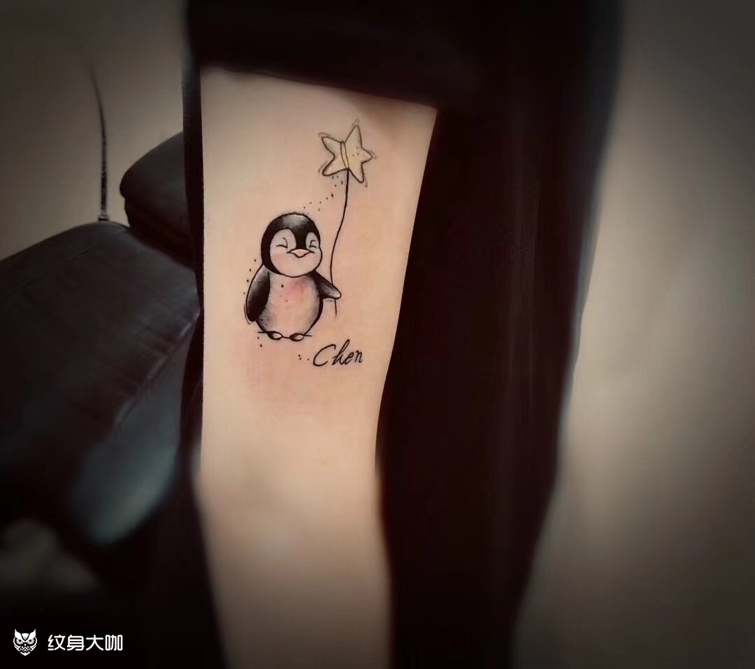 企鹅_纹身图案手稿图片_墨道 tattoo- 林的纹身作品集