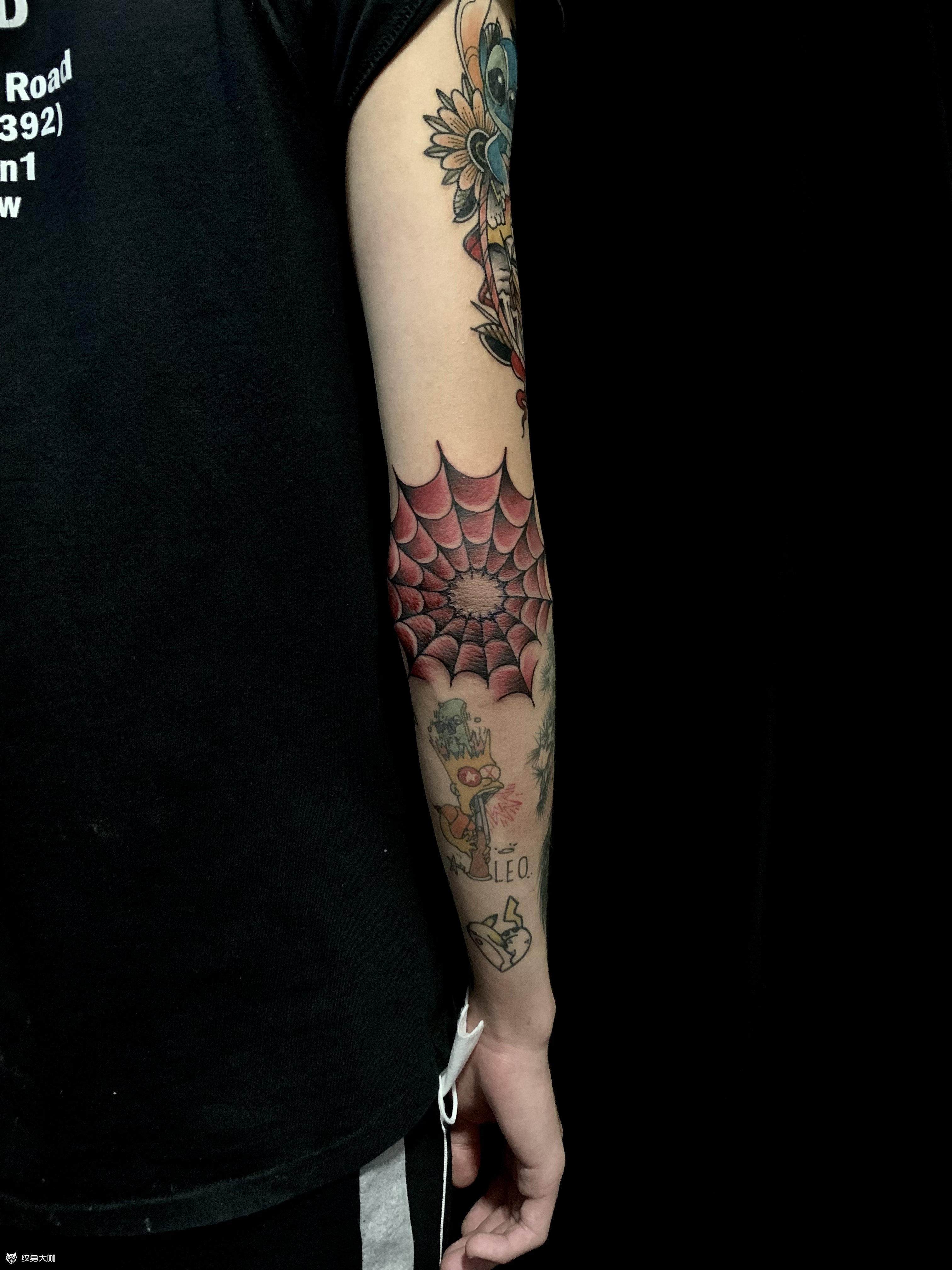 蜘蛛网_纹身图案手稿图片_陈传杰的纹身作品集