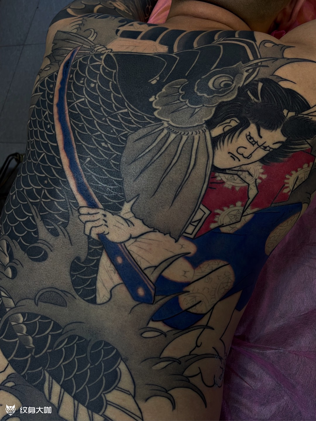 鬼若丸治理_纹身图案手稿图片_一欣的纹身作品集