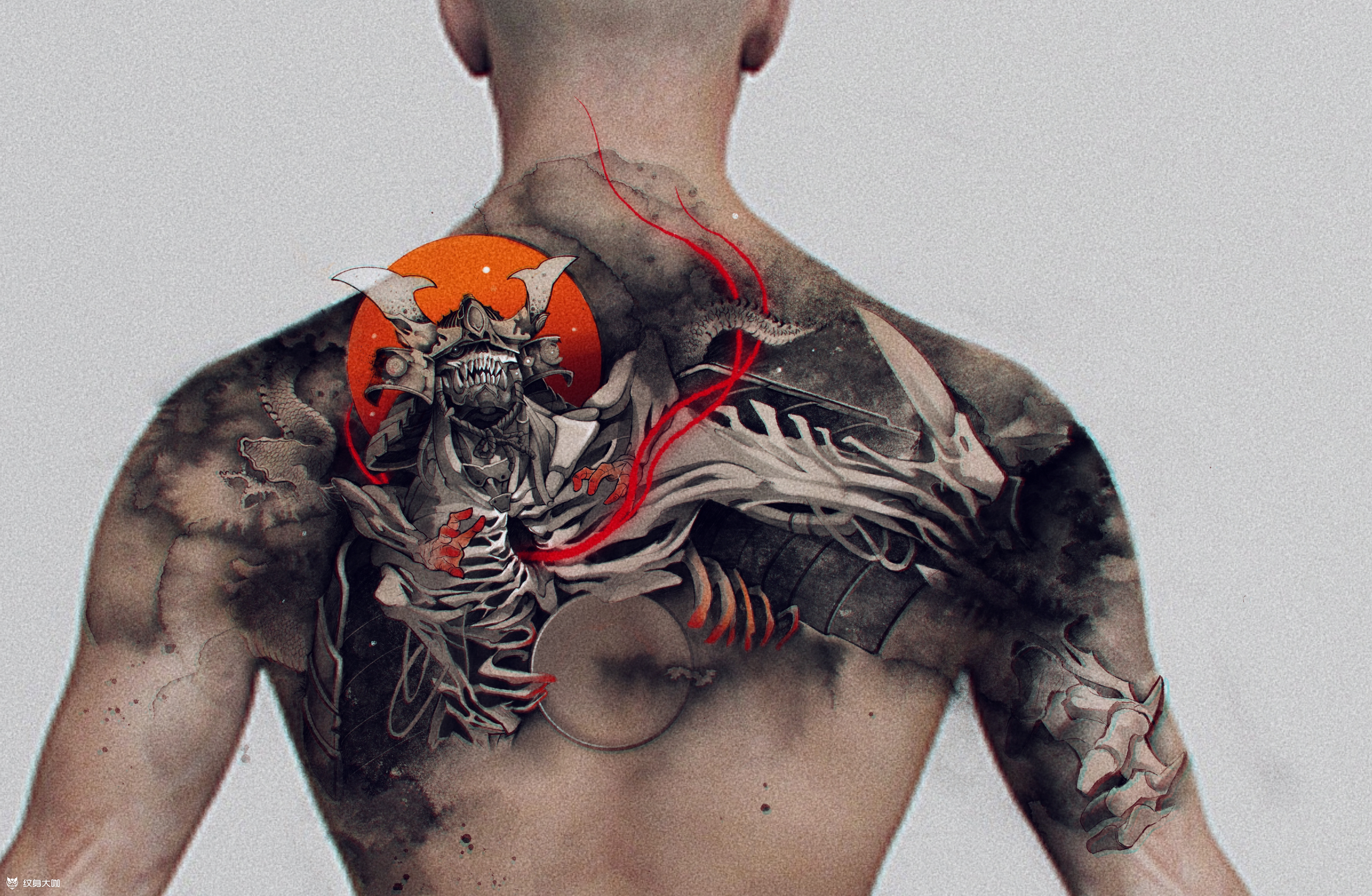 【黑武士】_纹身图案手稿图片_玄古道印_黑三的纹身作品集