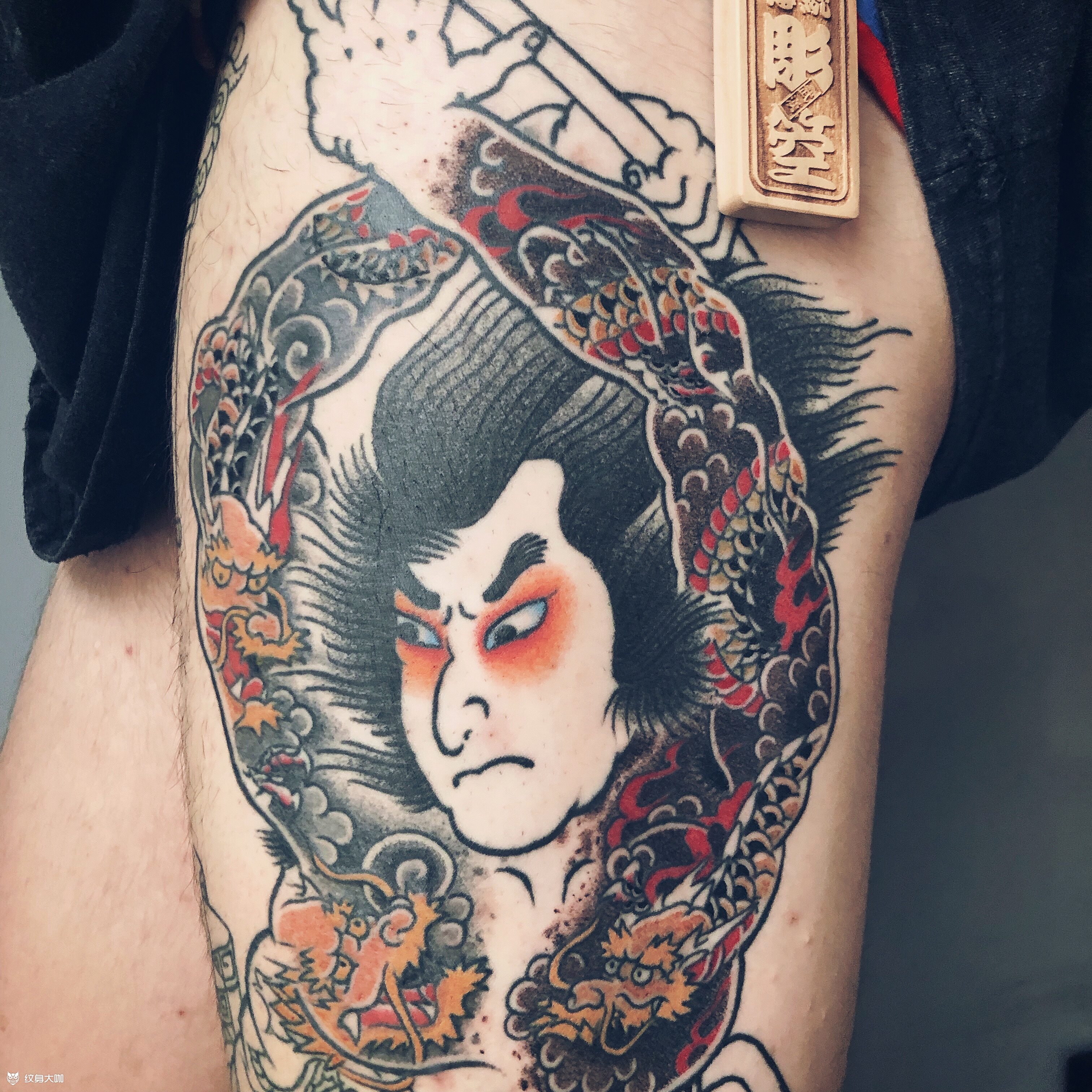 日式老传统九纹龙_纹身图案手稿图片_武汉老传统·雕箜的纹身作品集