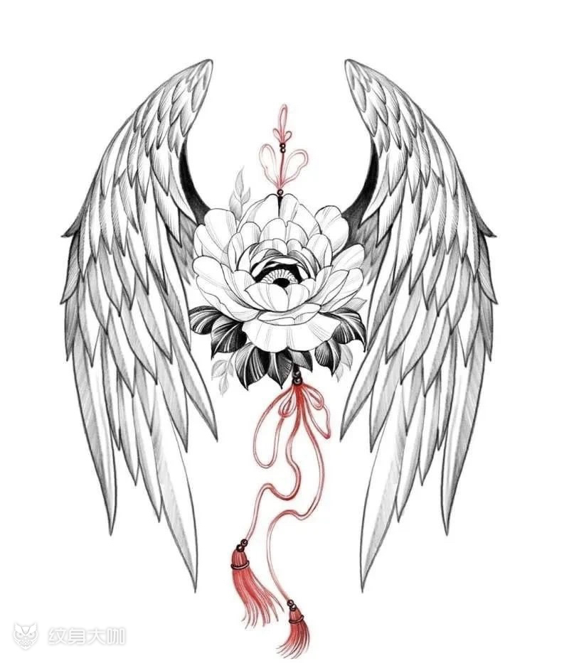 翅膀手稿_纹身吧社区 - 纹身大咖