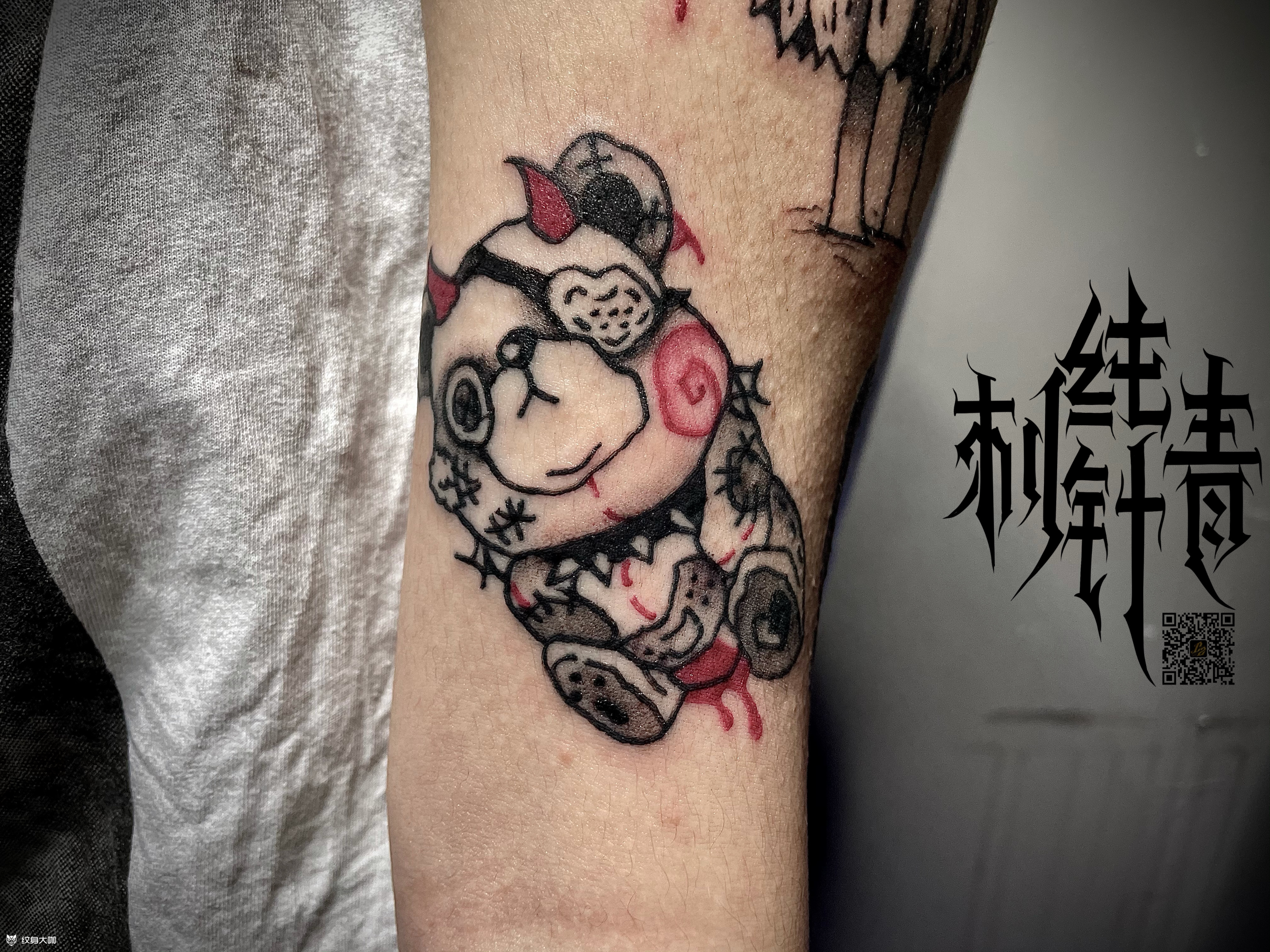 暗黑小熊_纹身图案手稿图片_big baby 的纹身作品集