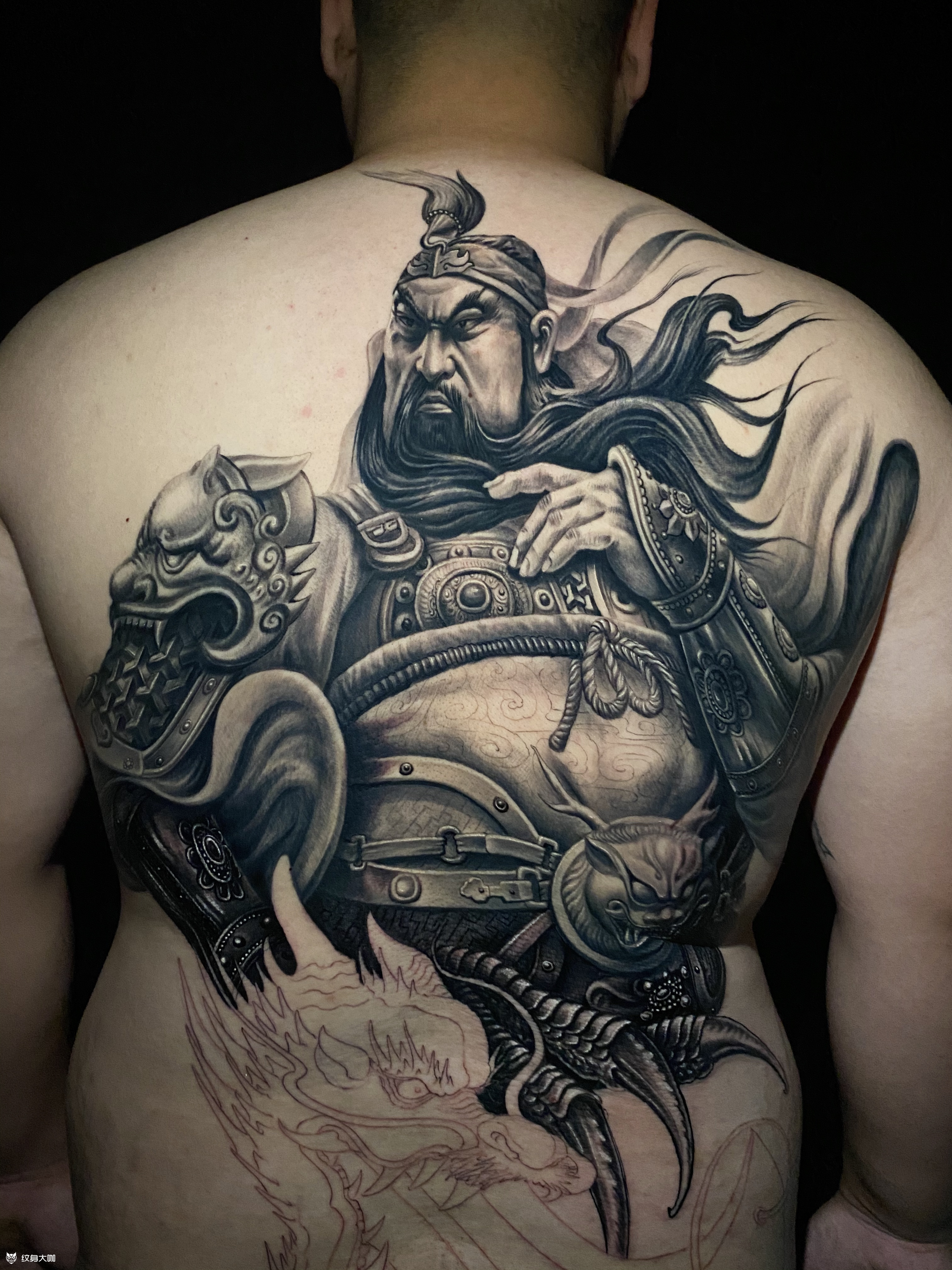 武财神_纹身图案手稿图片_山东赤焰堂的纹身作品集