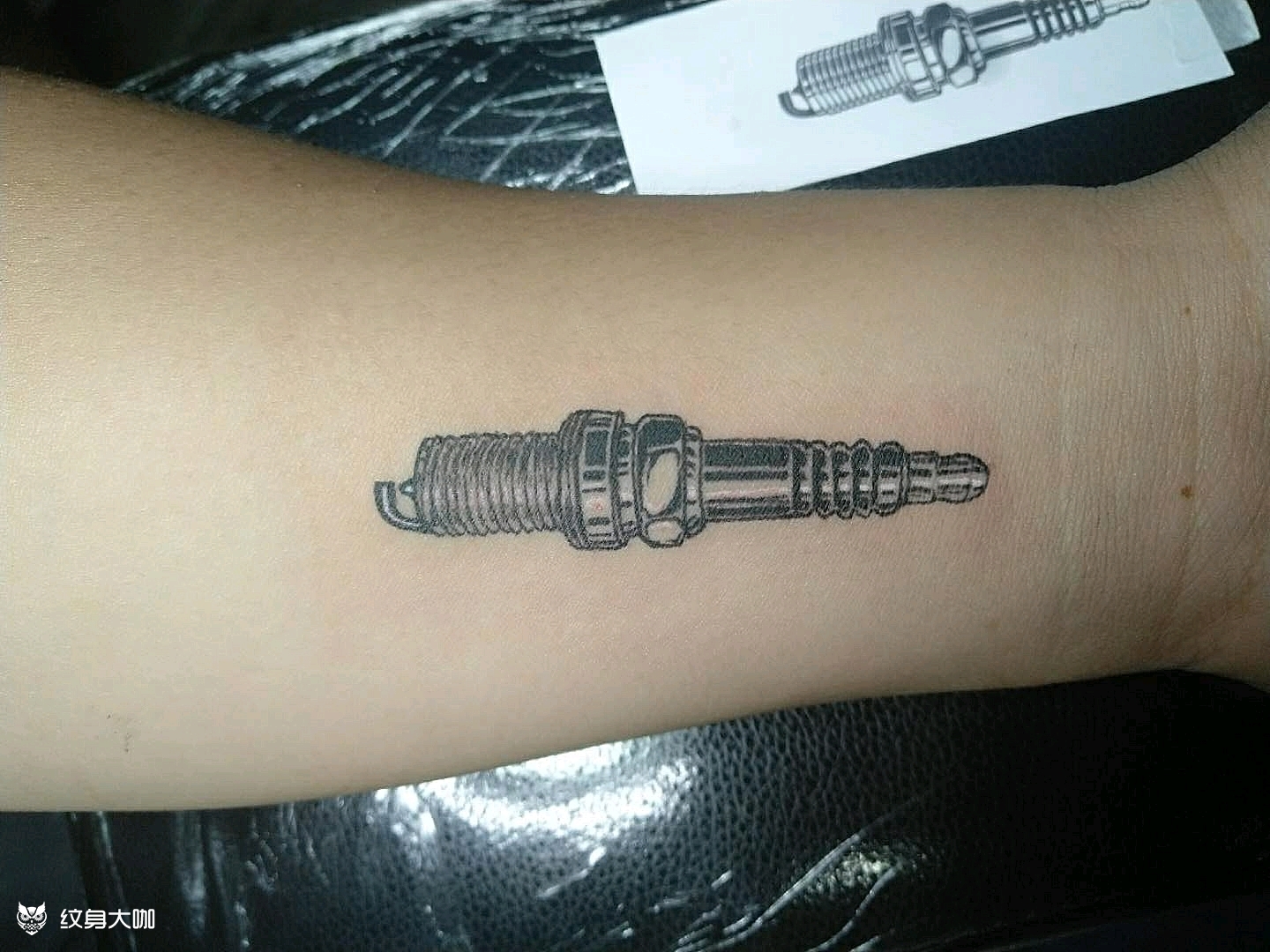 火花塞_纹身图案手稿图片_箓·刺的纹身作品集