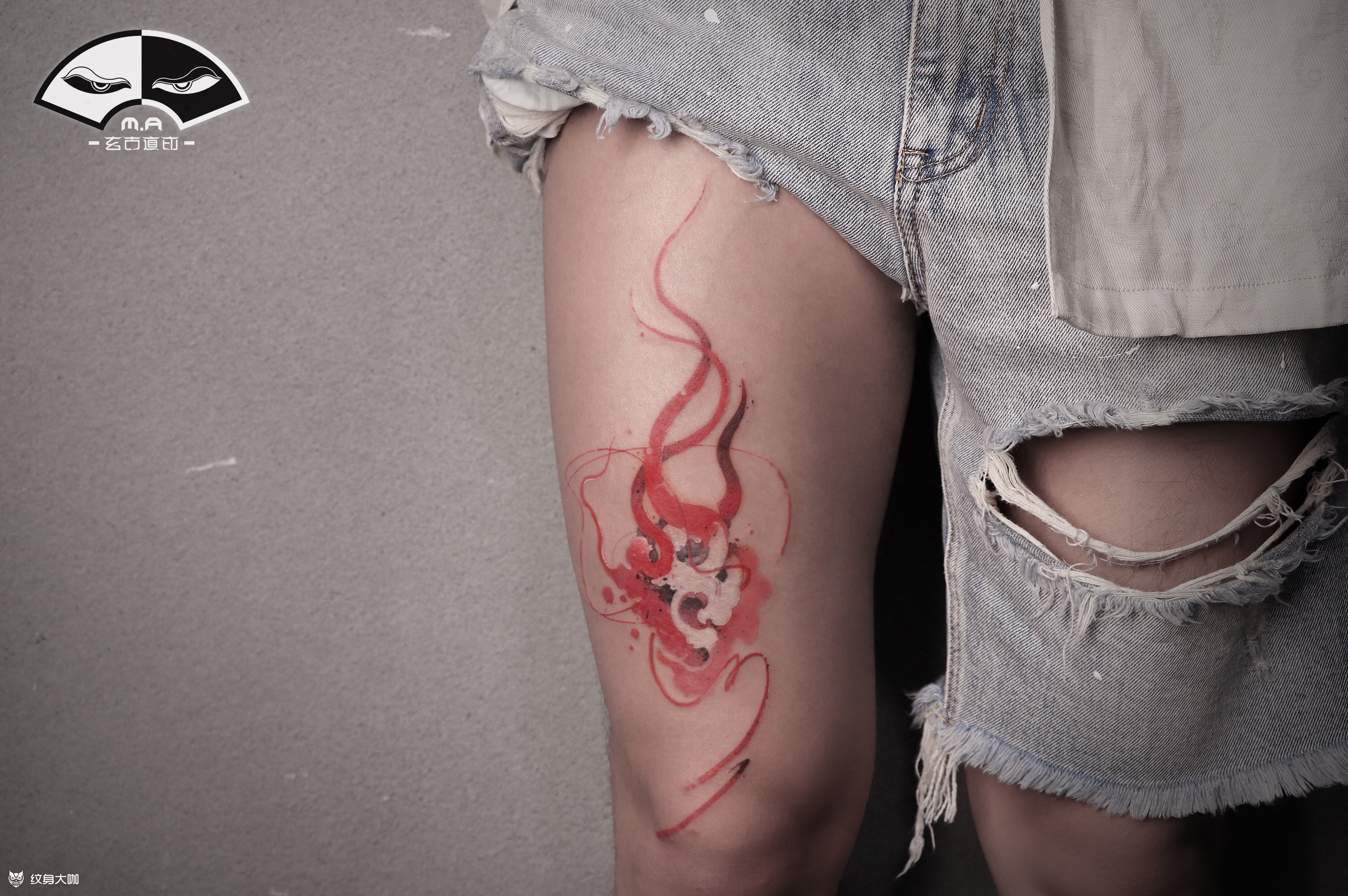 【涅盘重生】|古风意向 _纹身图案手稿图片_玄古道印|纳兰·水墨的