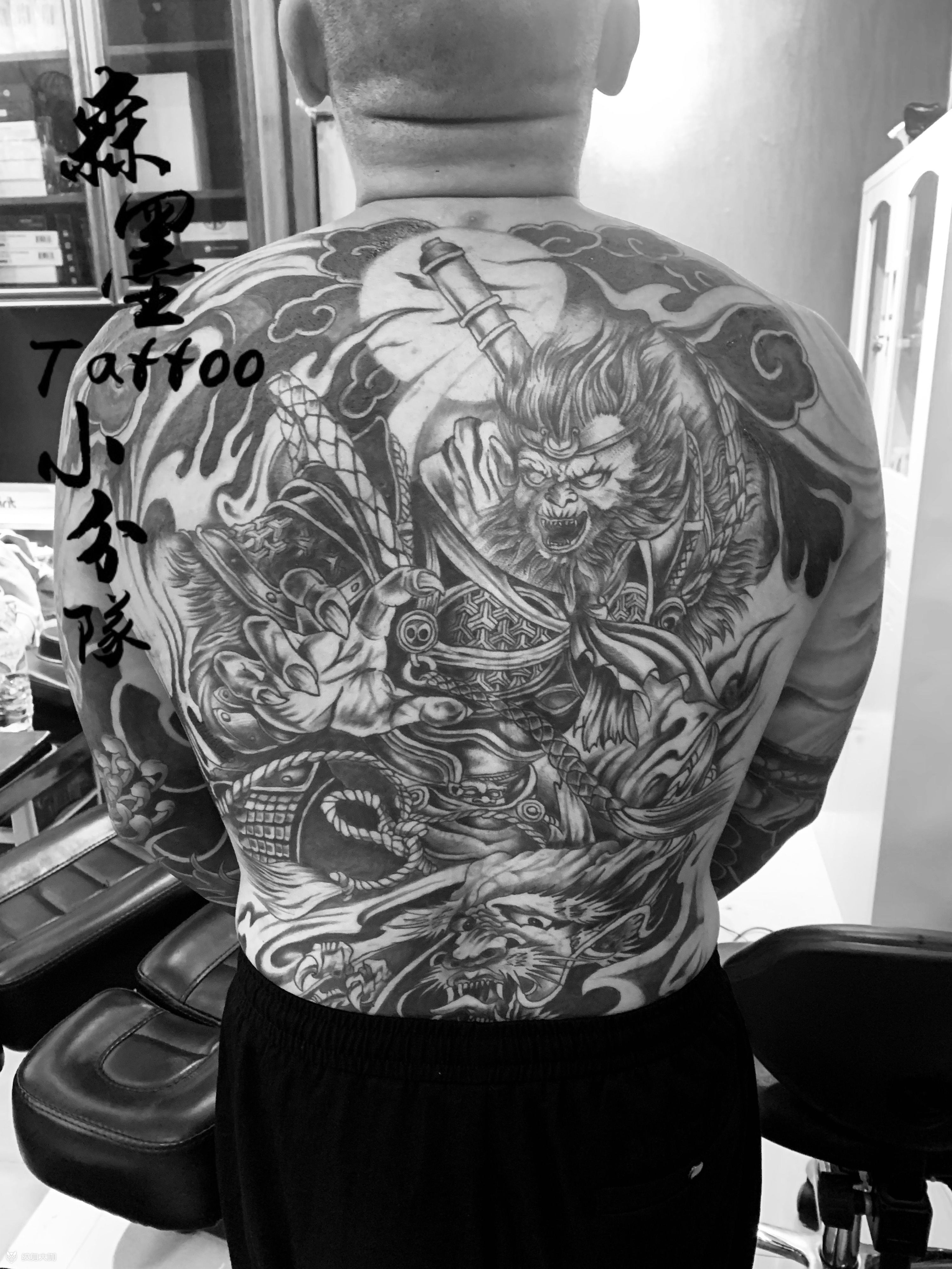 齐天大圣_纹身图案手稿图片_森墨tattoo的纹身作品集