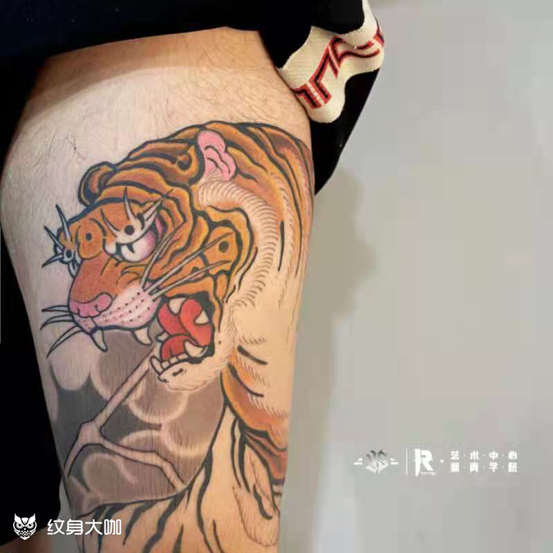 老虎_纹身图案手稿图片_耀扬的纹身作品集