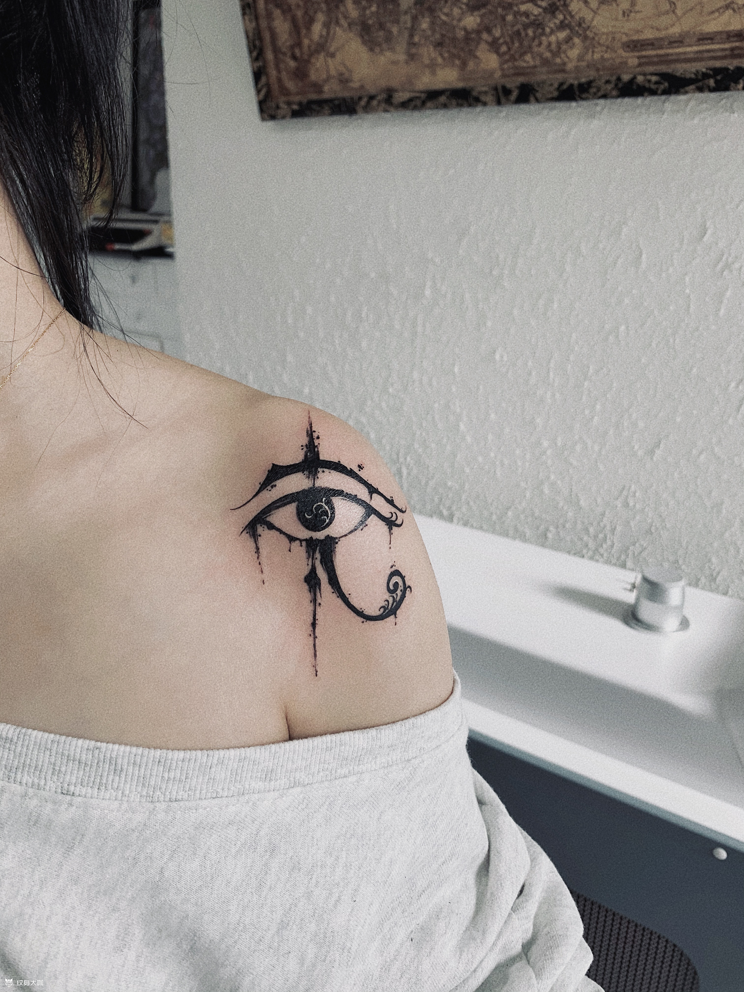荷鲁斯之眼_纹身图案手稿图片_阿发的纹身作品集