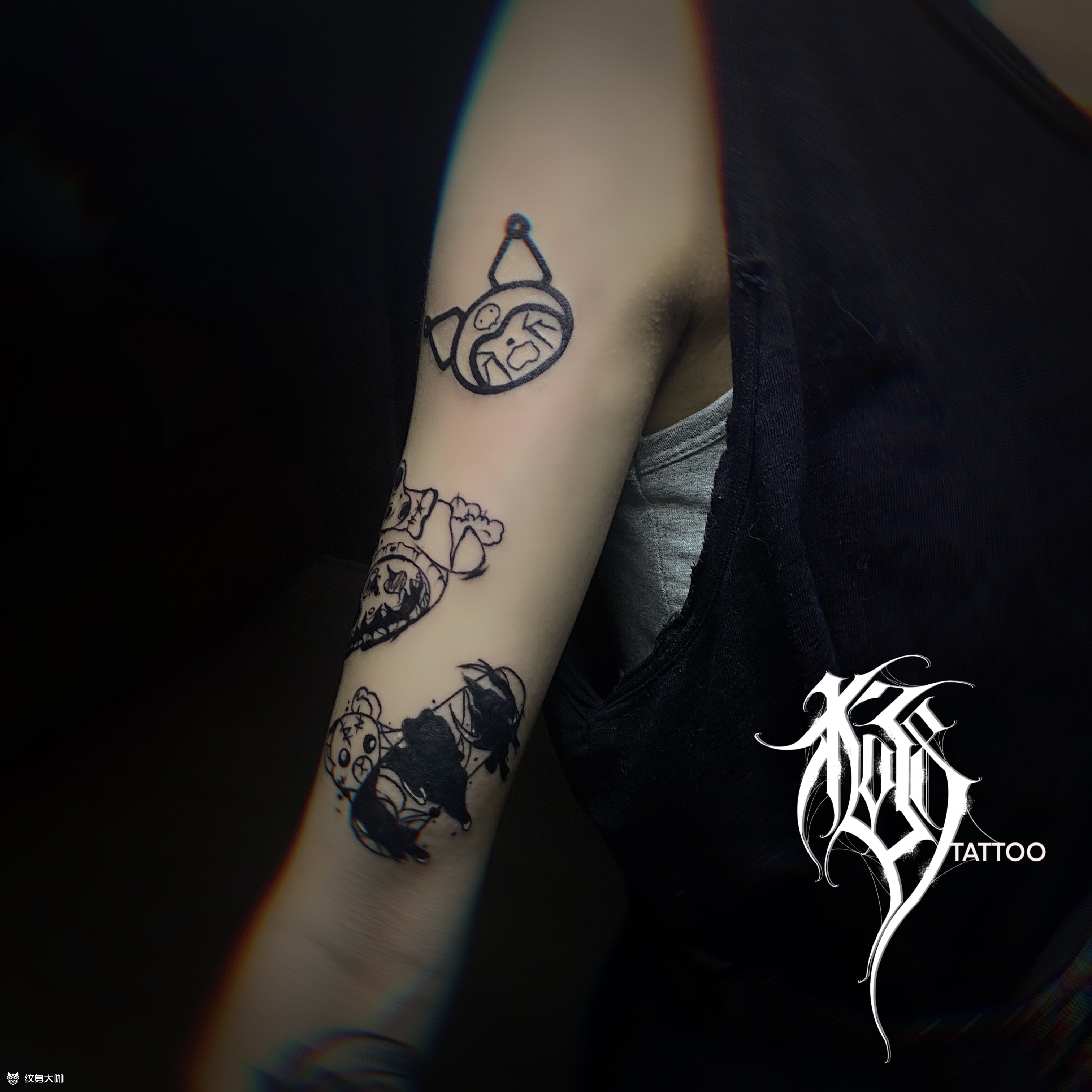 拼接_纹身图案手稿图片_feng的纹身作品集