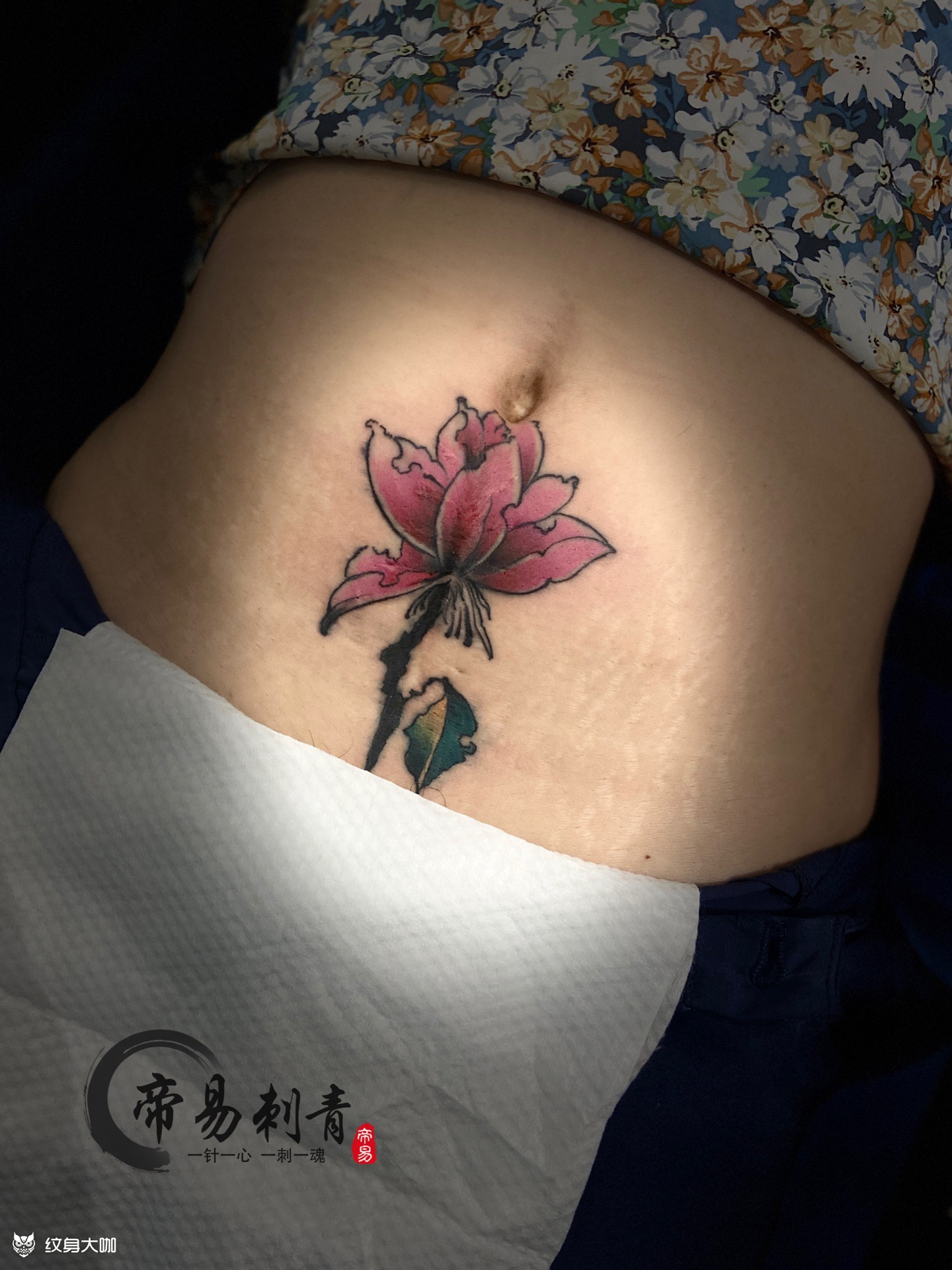剖腹产疤痕遮盖_纹身图案手稿图片_帝易——琛的纹身作品集
