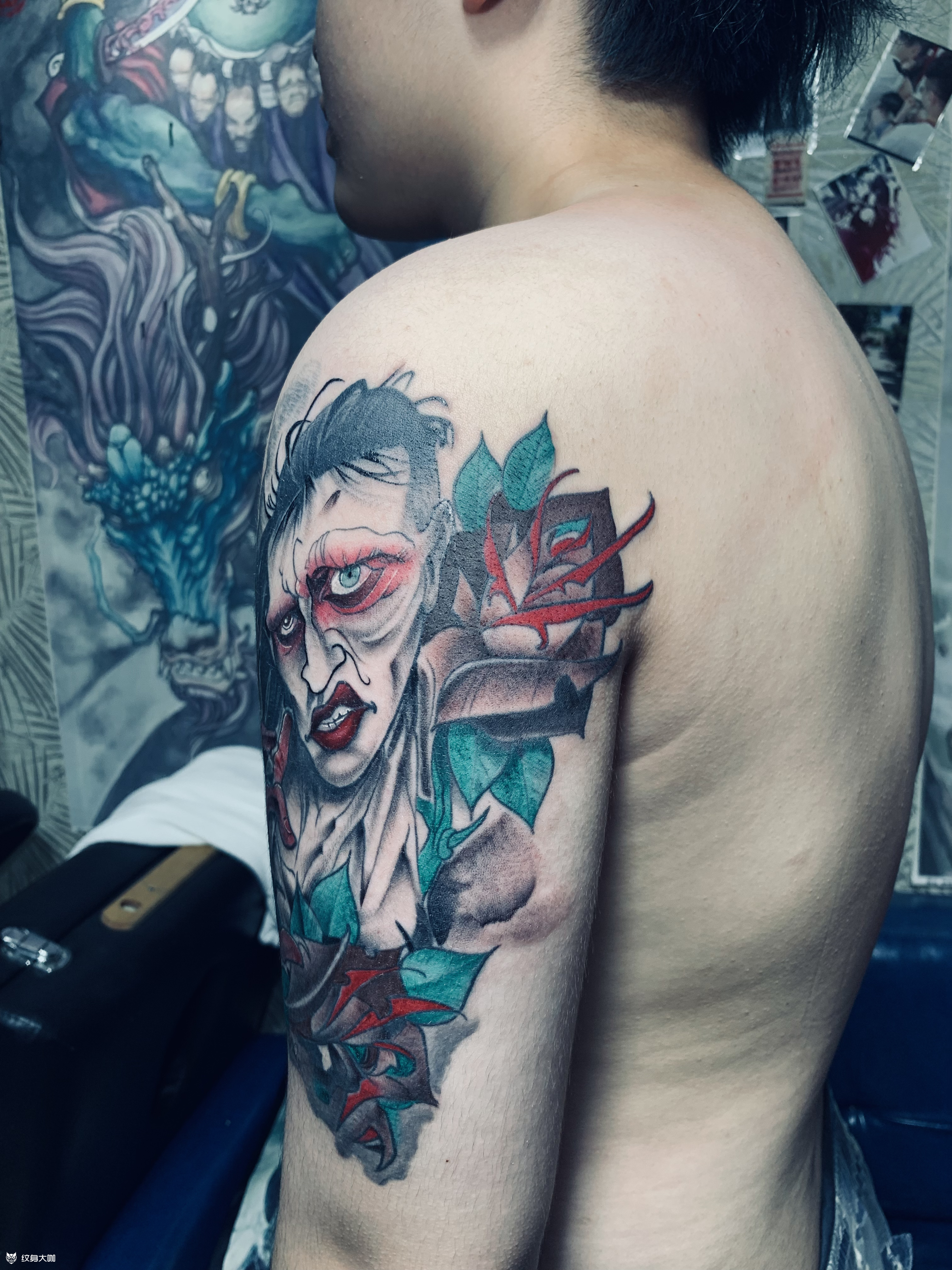 玛丽莲曼森_纹身图案手稿图片_王刚的纹身作品集