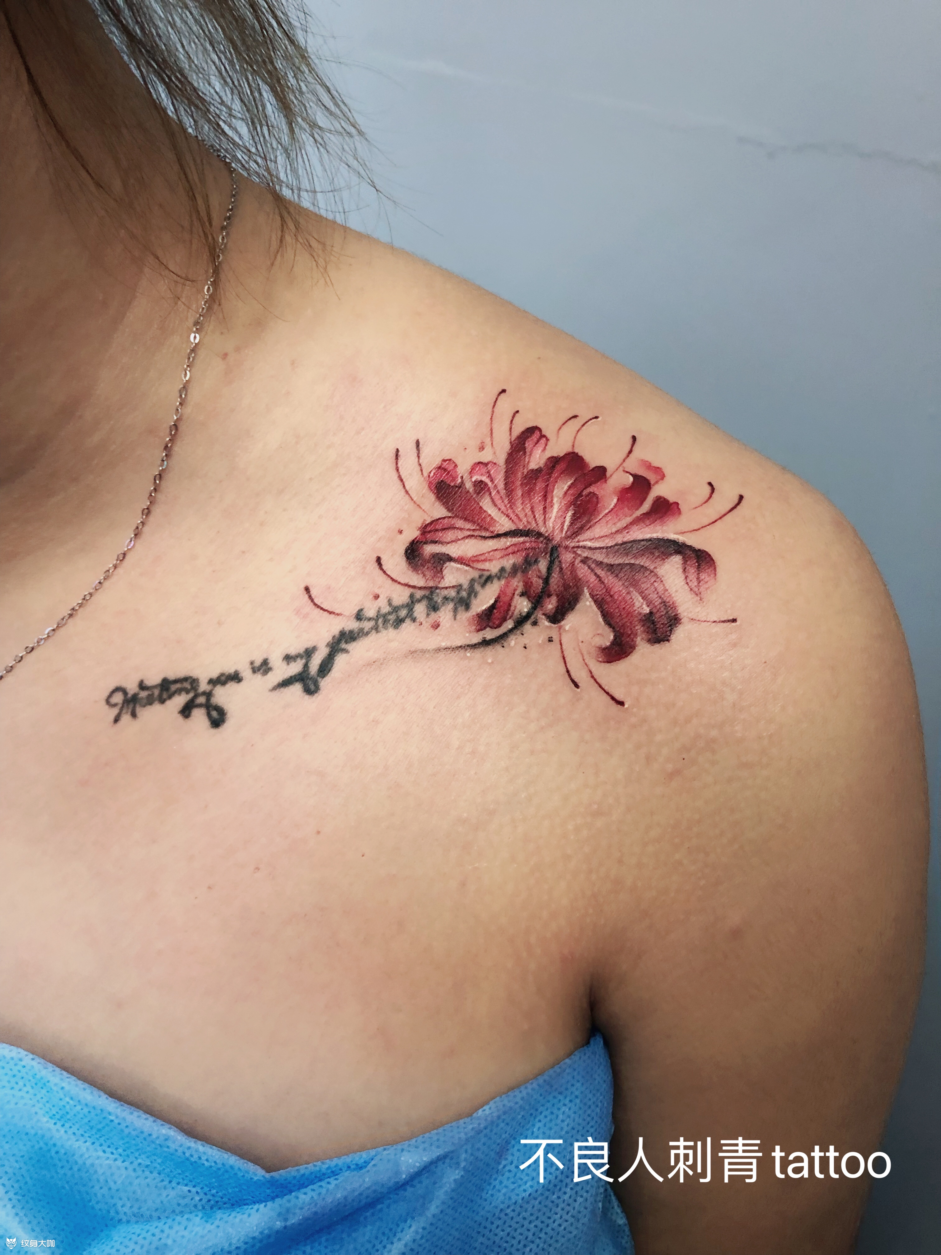 彼岸花_纹身图案手稿图片_ll的纹身作品集