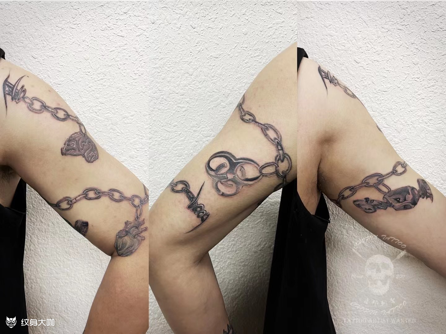 铁链7315_纹身图案手稿图片_chopin_studio的纹身作品集