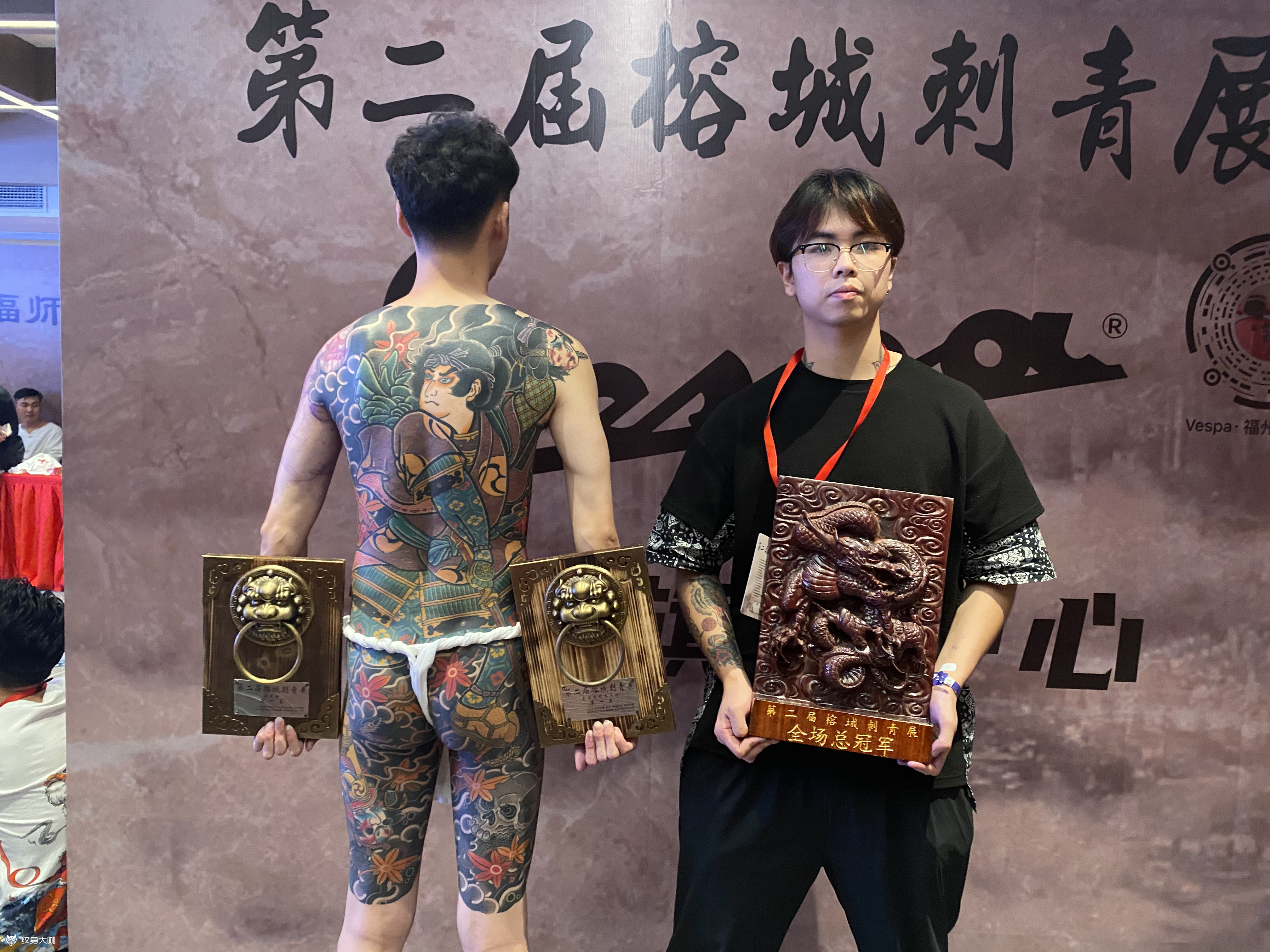 荣获第二届福州展全场总冠军_纹身吧社区 - 纹身大咖