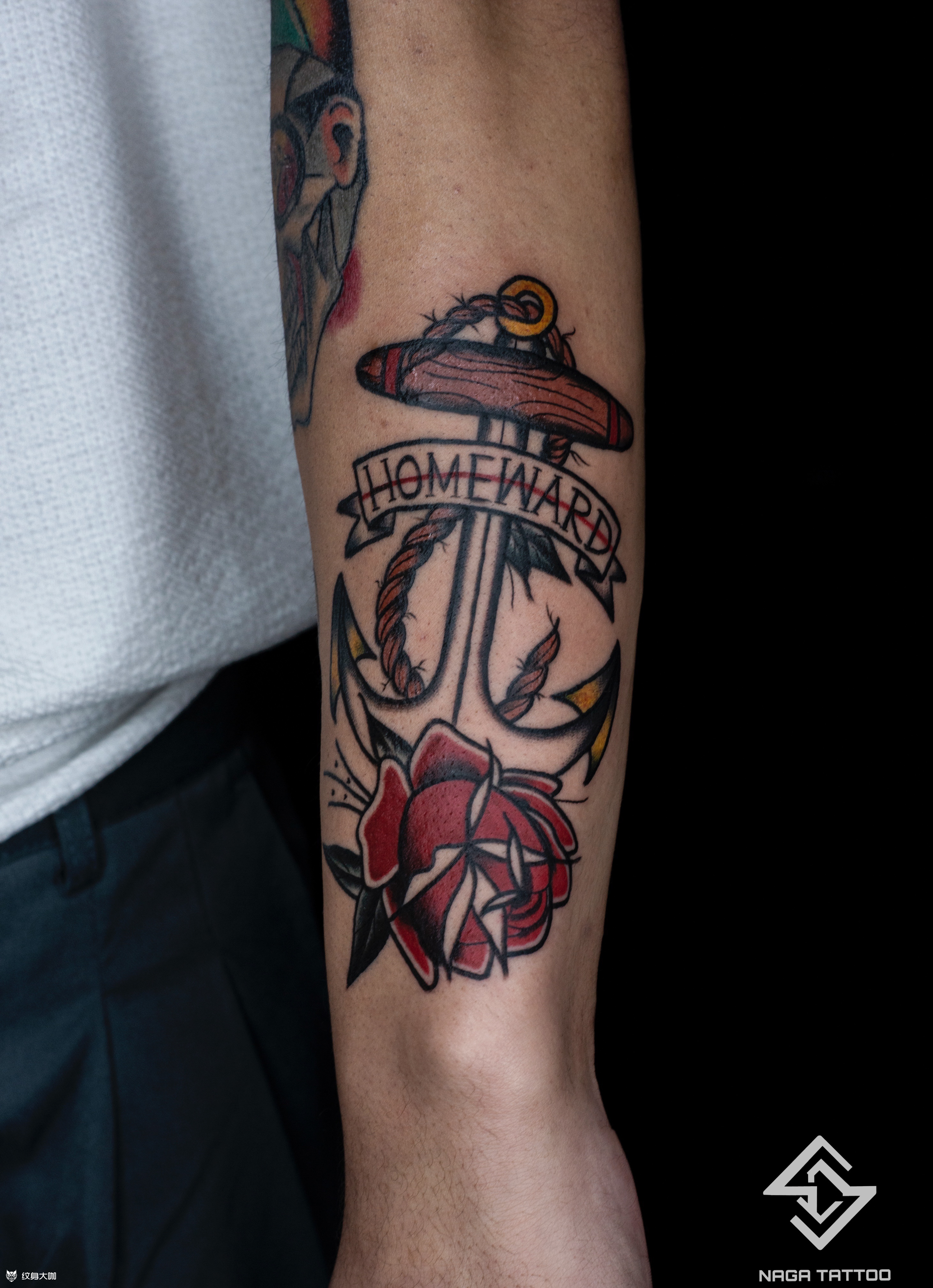 oldschool风格拼接_纹身图案手稿图片_子默的纹身作品集